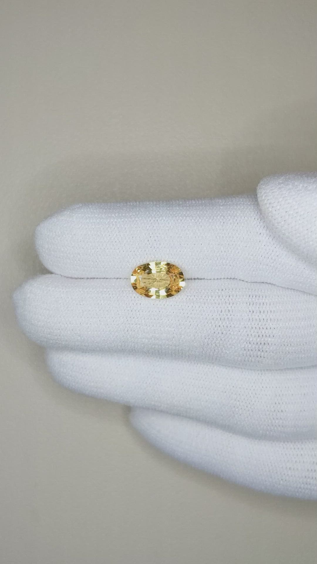 2.18 Ct. Yellow Sapphire from Madagascar Size Video