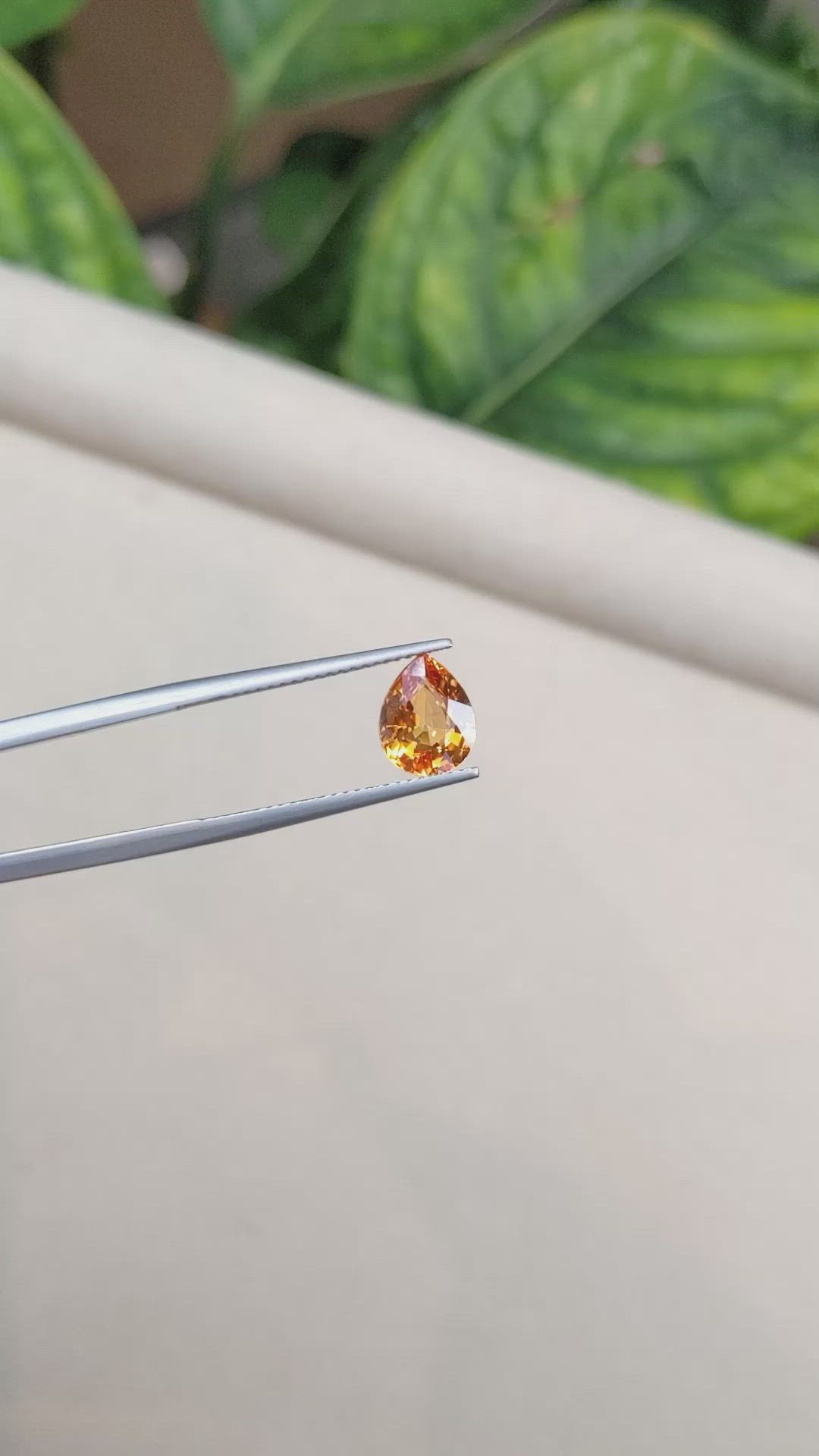 2.28 Ct. Orange Sapphire from Madagascar Size Video