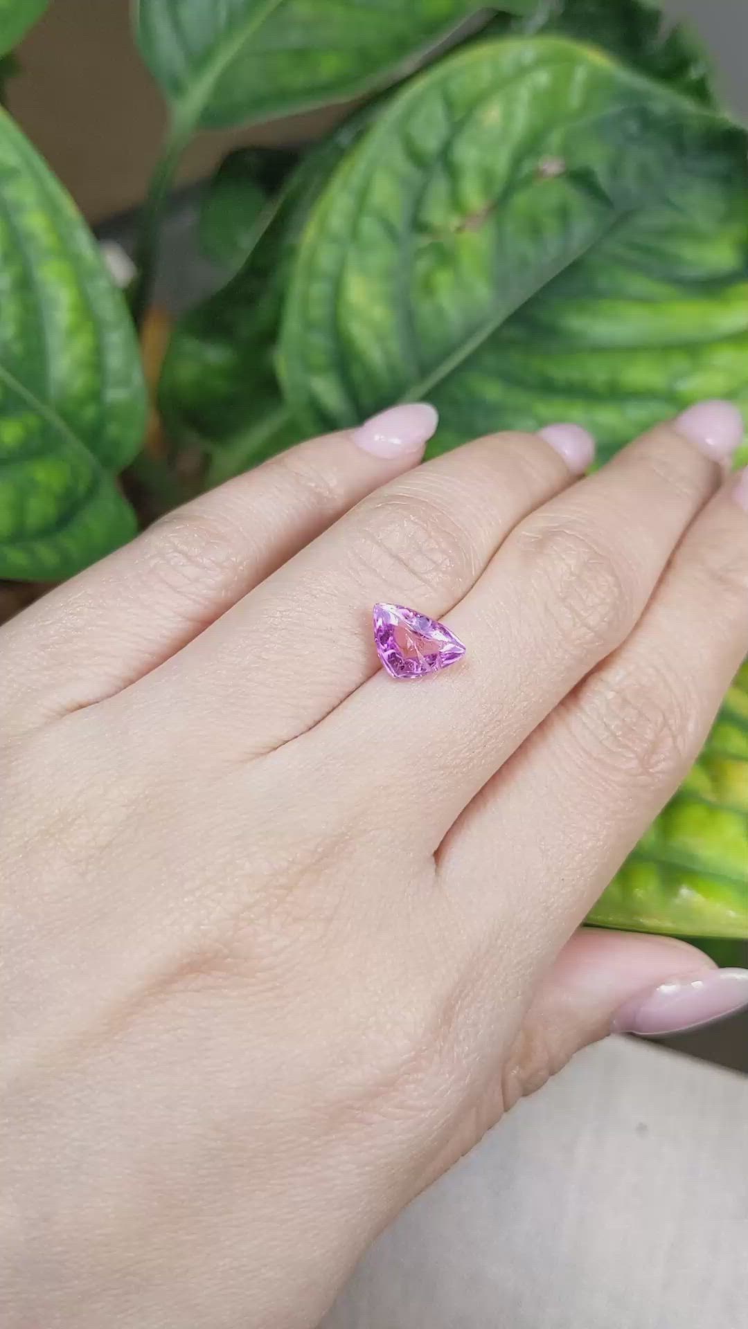 2.78 Ct. Pink Cabochon Sapphire from Madagascar Size Video