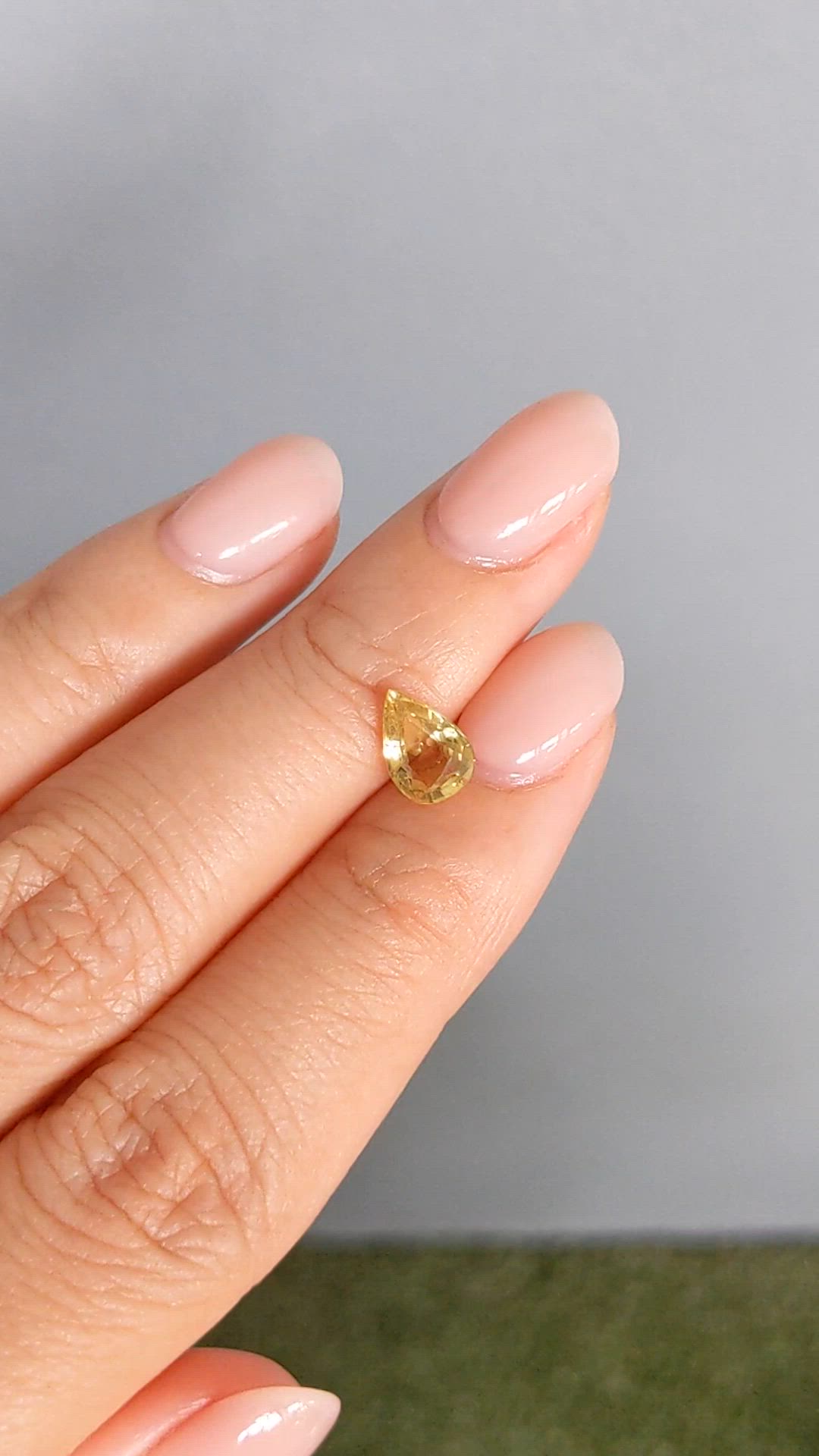 1.34 Ct. Yellow Sapphire from Madagascar Size Video