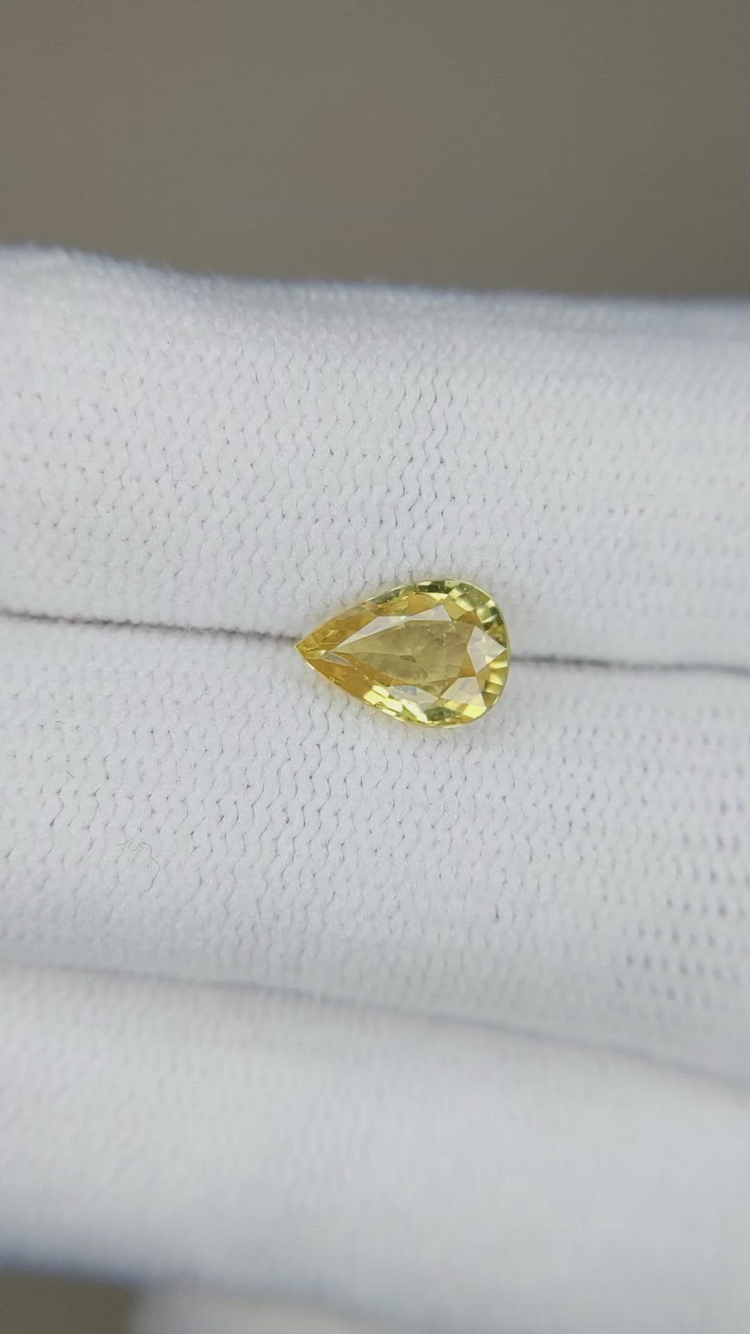 1.34 Ct. Yellow Sapphire from Madagascar Size Video