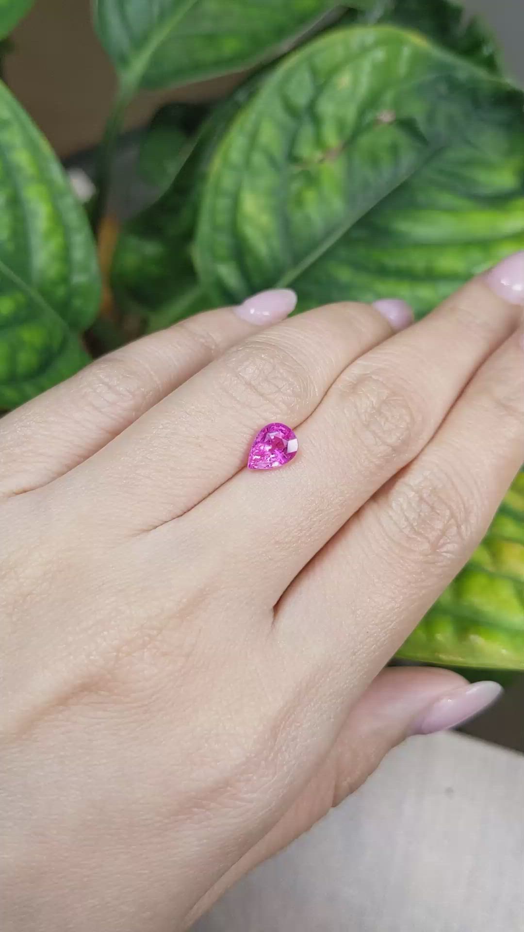 1.50 Ct. Pink Sapphire from Madagascar Size Video