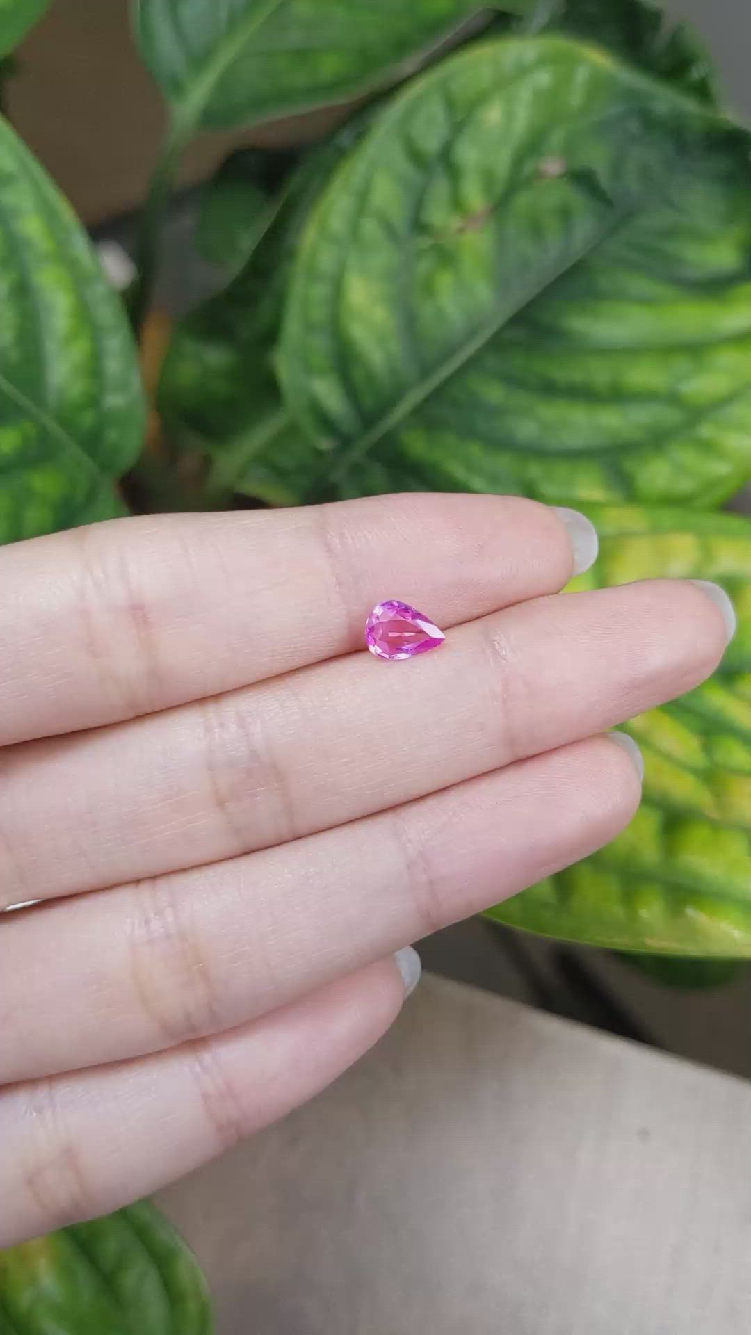 0.93 Ct. Pink Sapphire from Madagascar Size Video