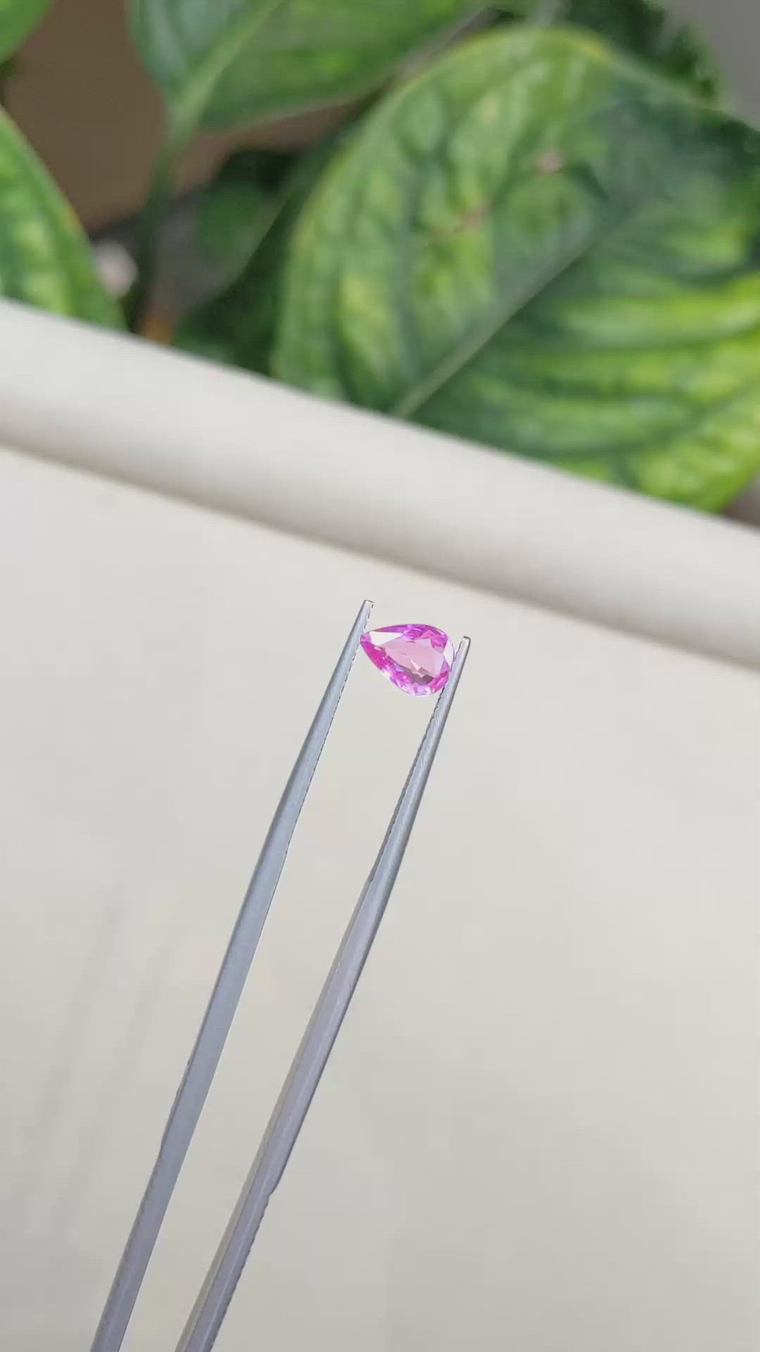0.93 Ct. Pink Sapphire from Madagascar Size Video