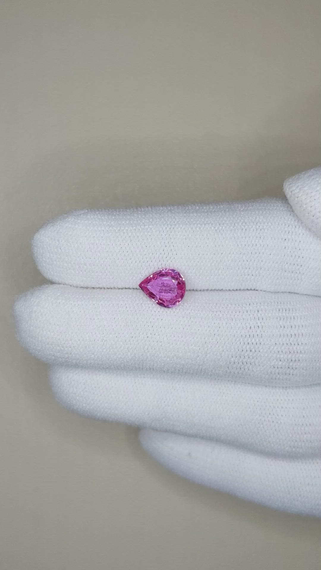 1.37 Ct. Pink Sapphire from Madagascar Size Video