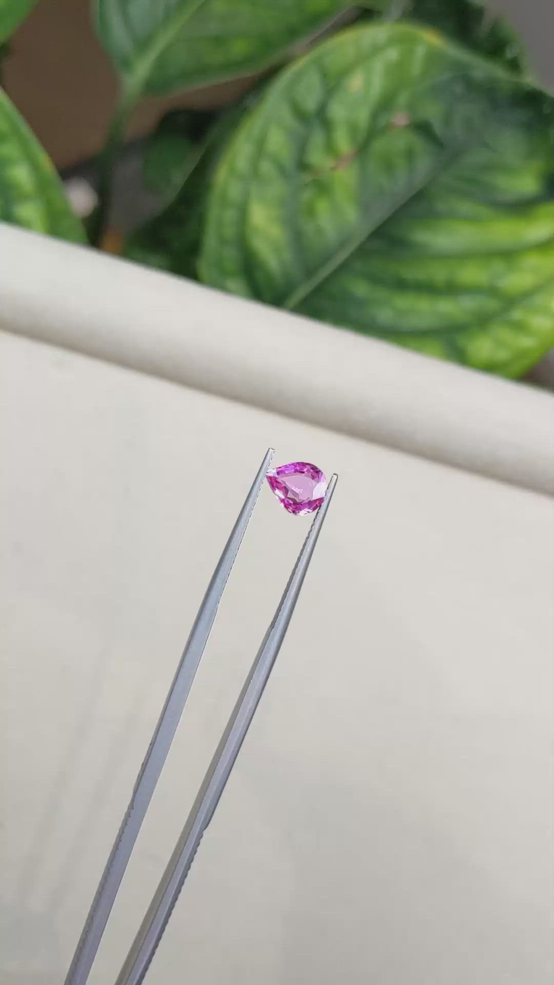 1.37 Ct. Pink Sapphire from Madagascar Size Video