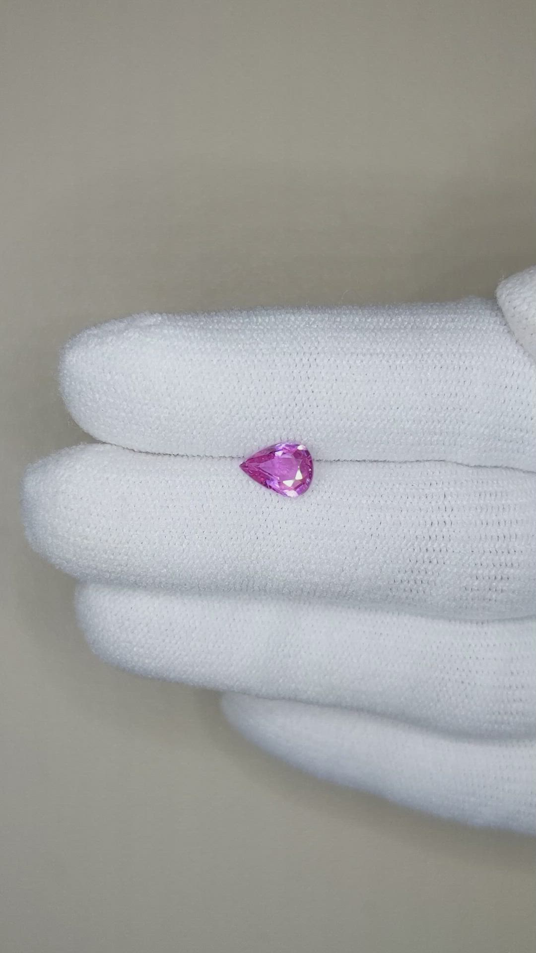 0.85 Ct. Pinkish Purple Sapphire from Madagascar Size Video