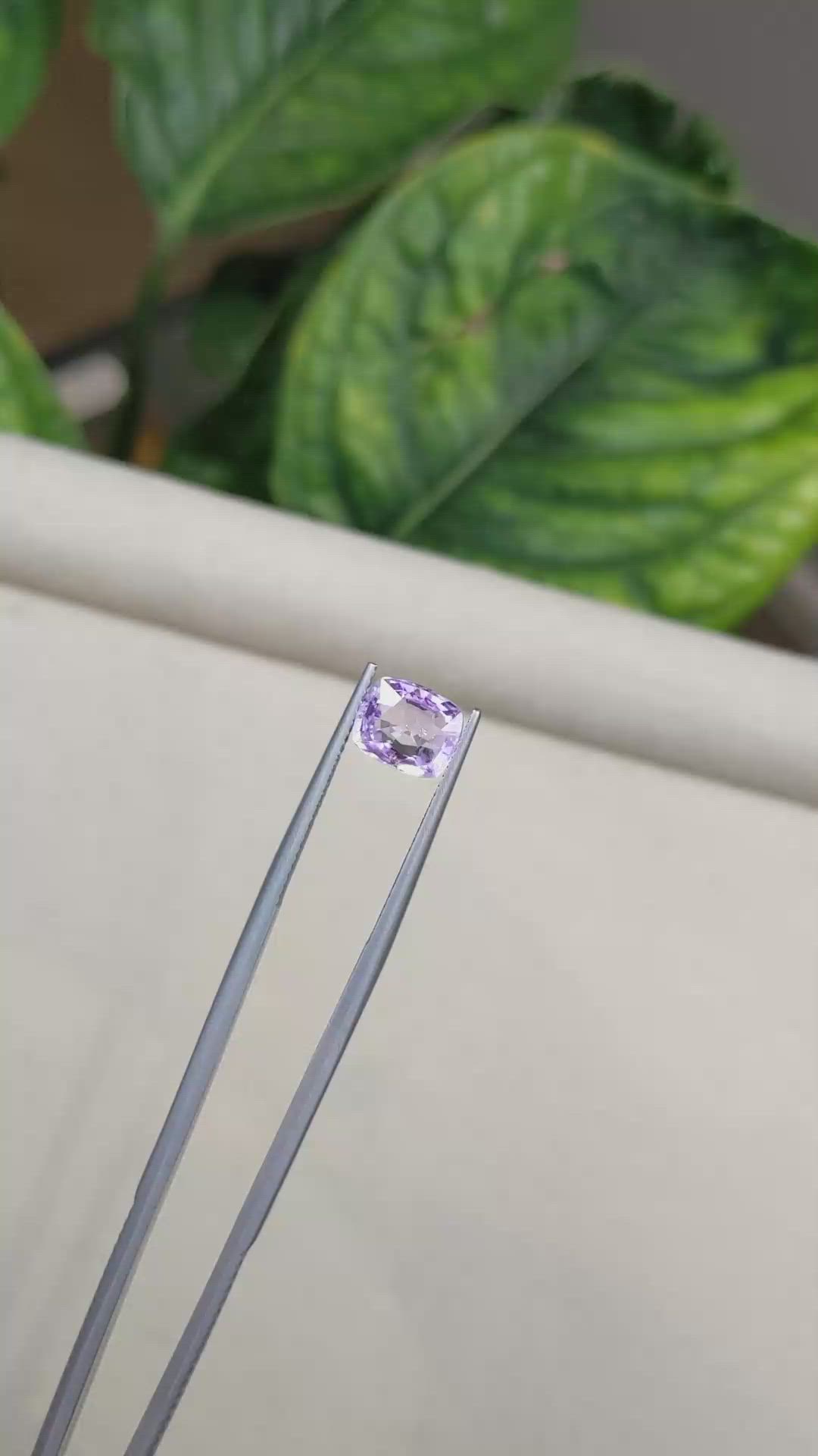 2.42 Ct. Purple Sapphire from Madagascar Size Video