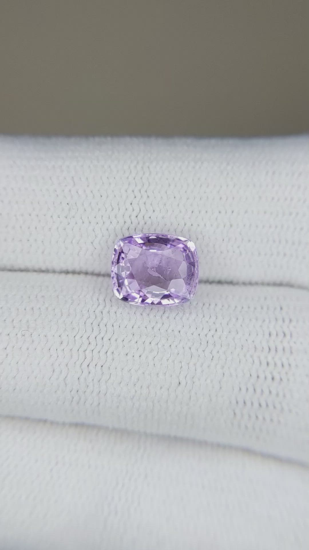 2.42 Ct. Purple Sapphire from Madagascar Size Video