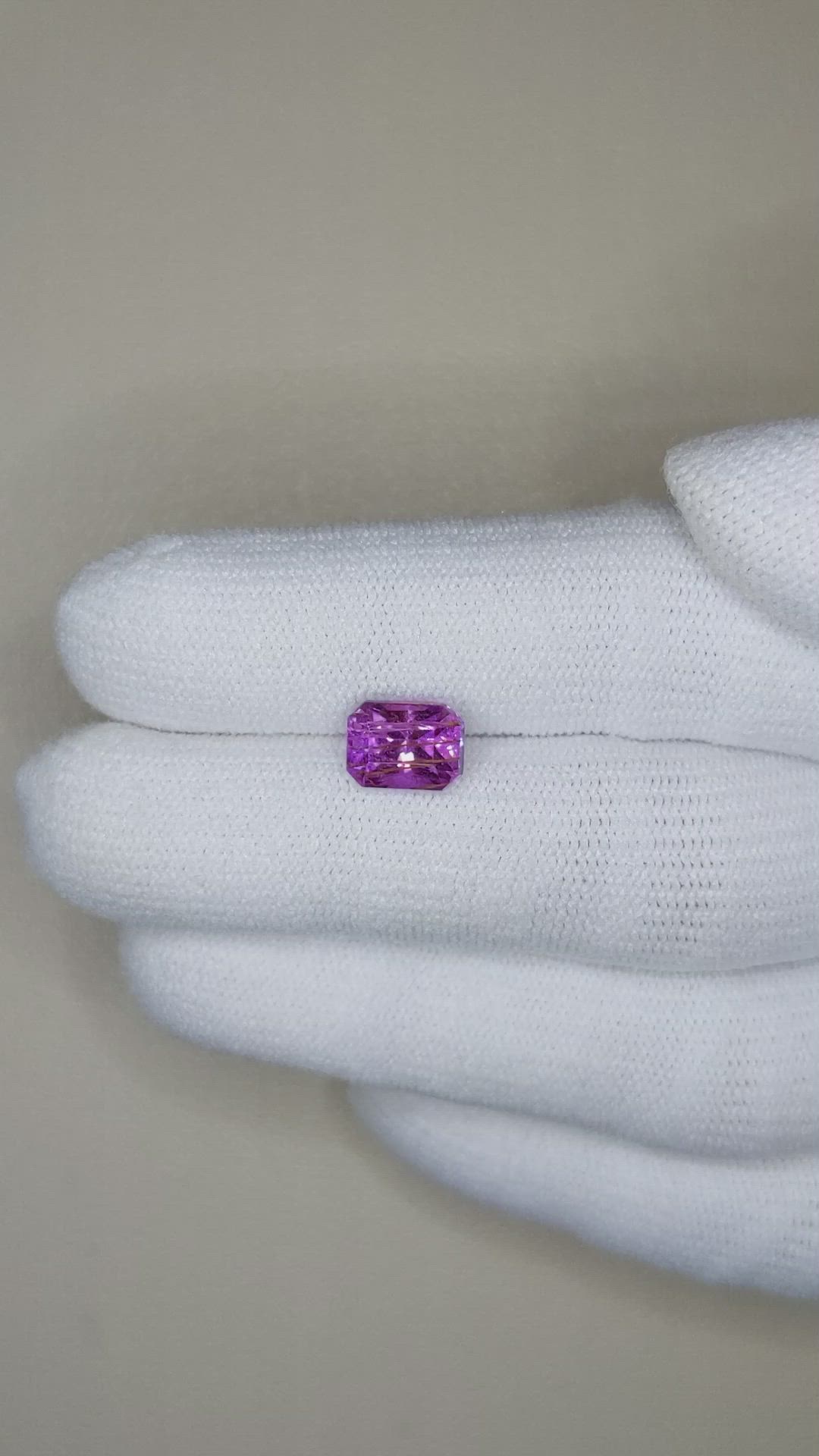 2.44 Ct. Purple Sapphire from Madagascar Size Video