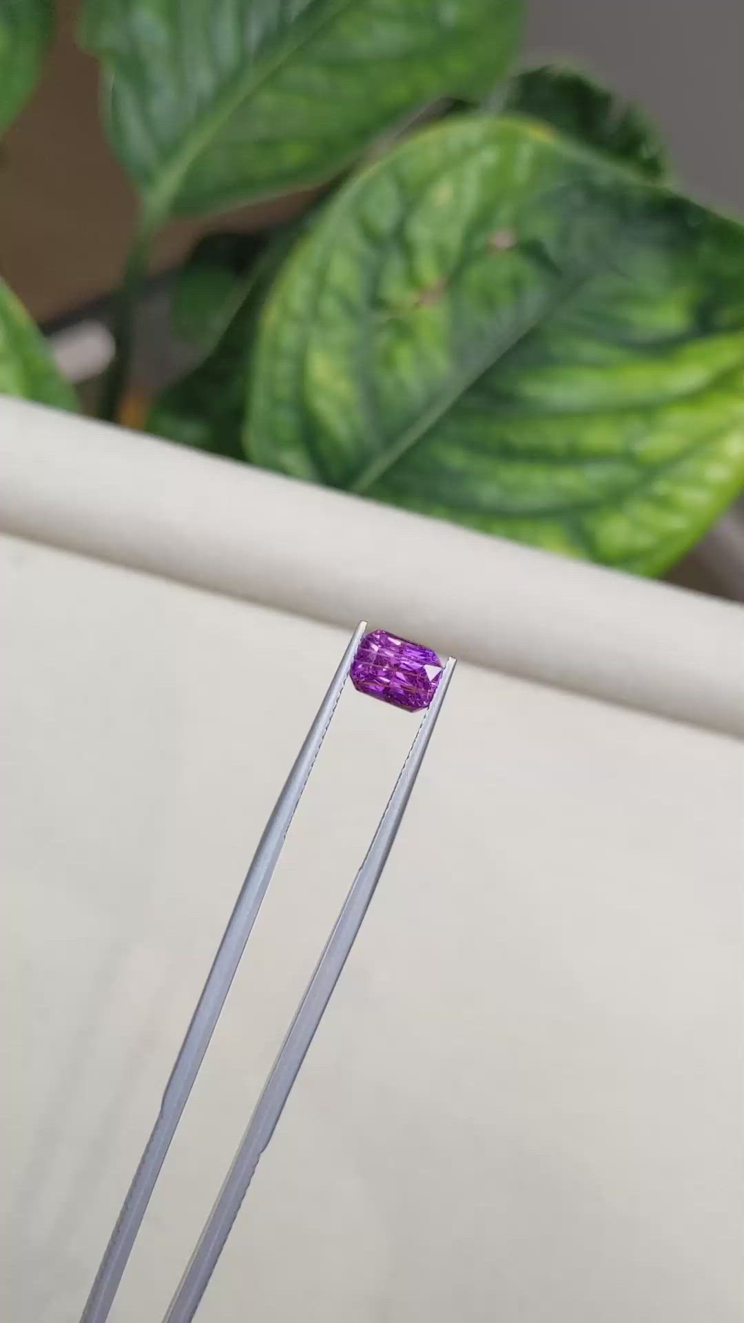 2.44 Ct. Purple Sapphire from Madagascar Size Video