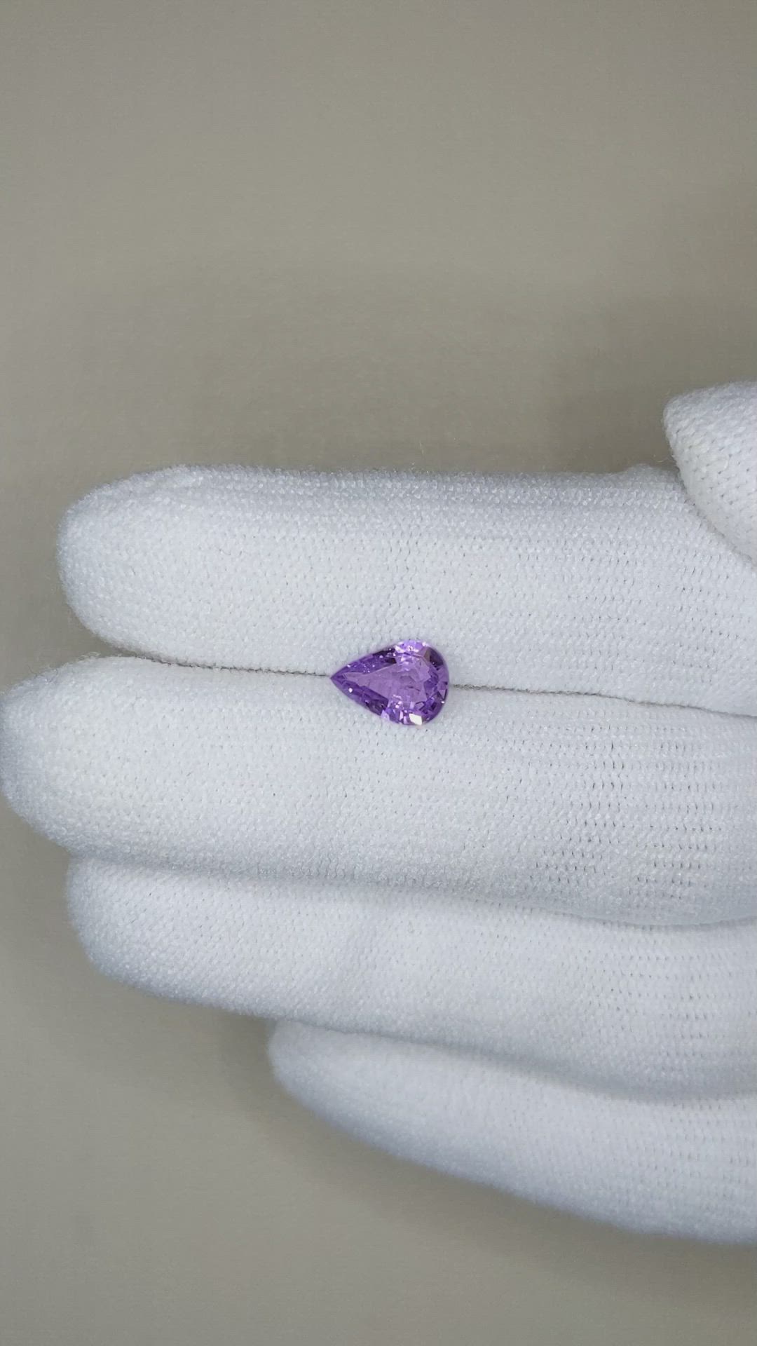 1.03 Ct. Purple Sapphire from Madagascar Size Video