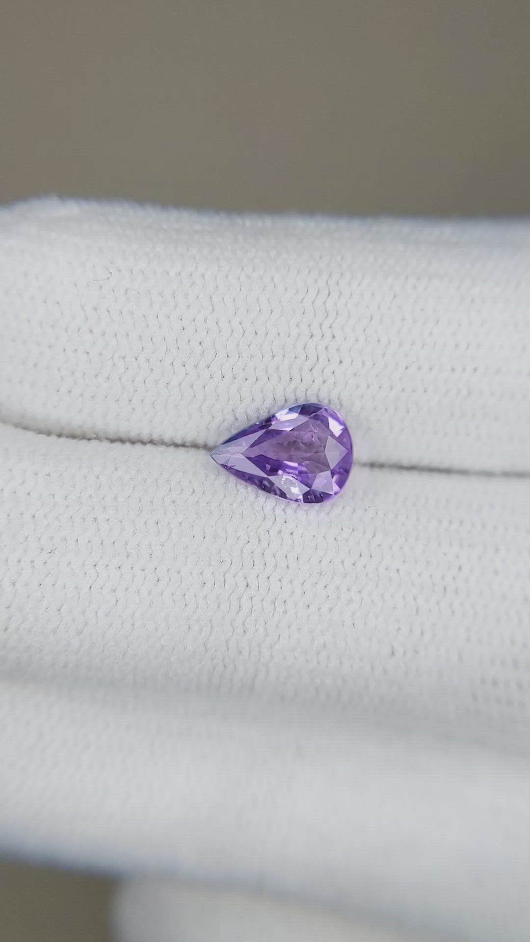 1.03 Ct. Purple Sapphire from Madagascar Size Video