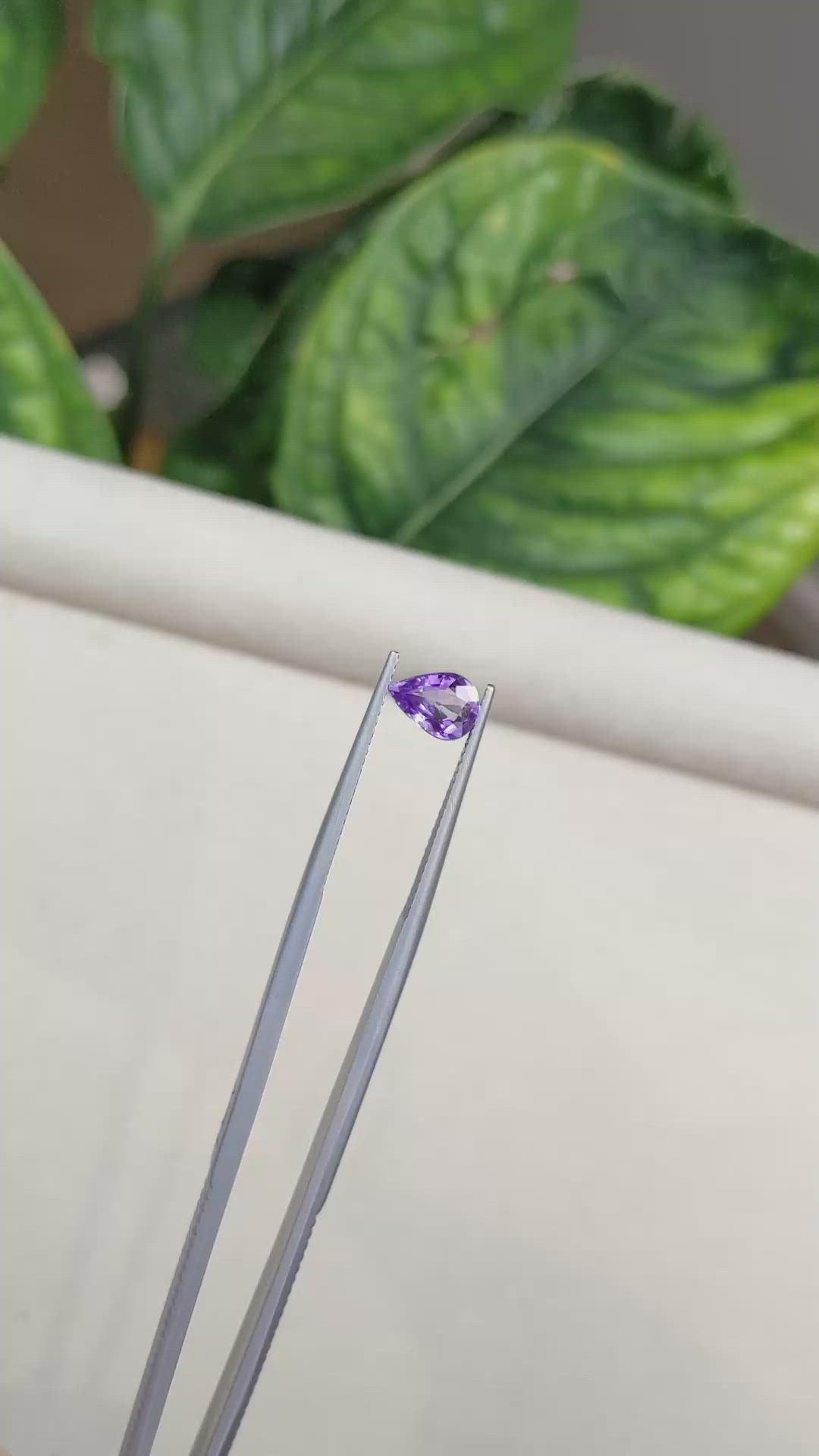 1.13 Ct. Purple Sapphire from Madagascar Size Video