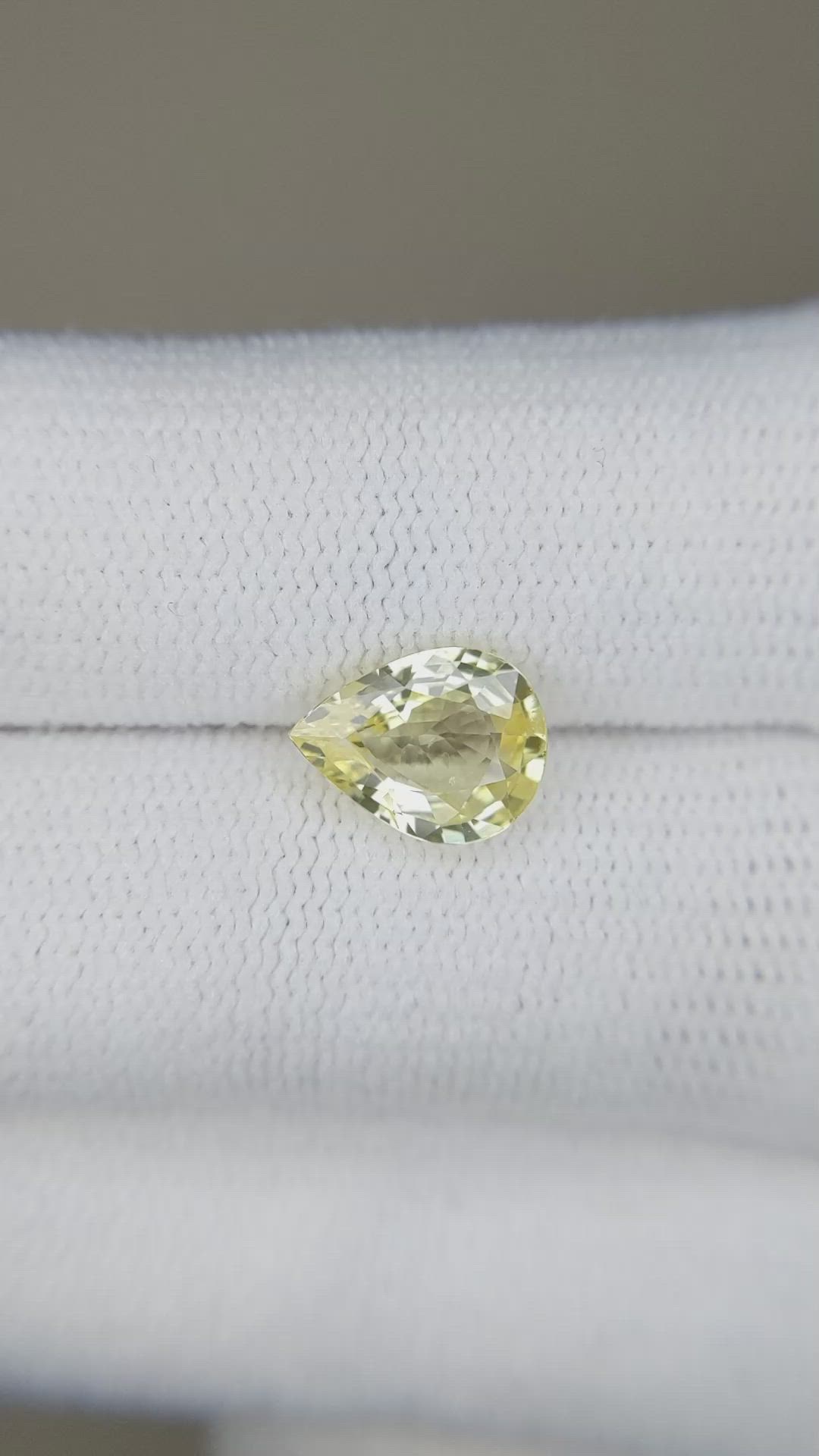 1.81 Ct. Yellow Sapphire from Madagascar Size Video