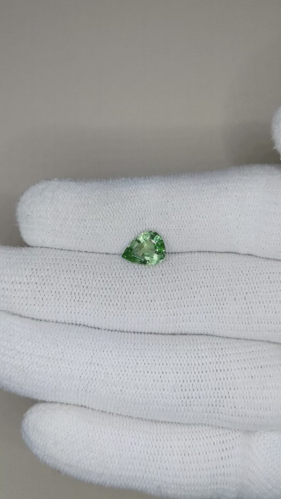 1.89 Ct. Green Sapphire from Madagascar Size Video