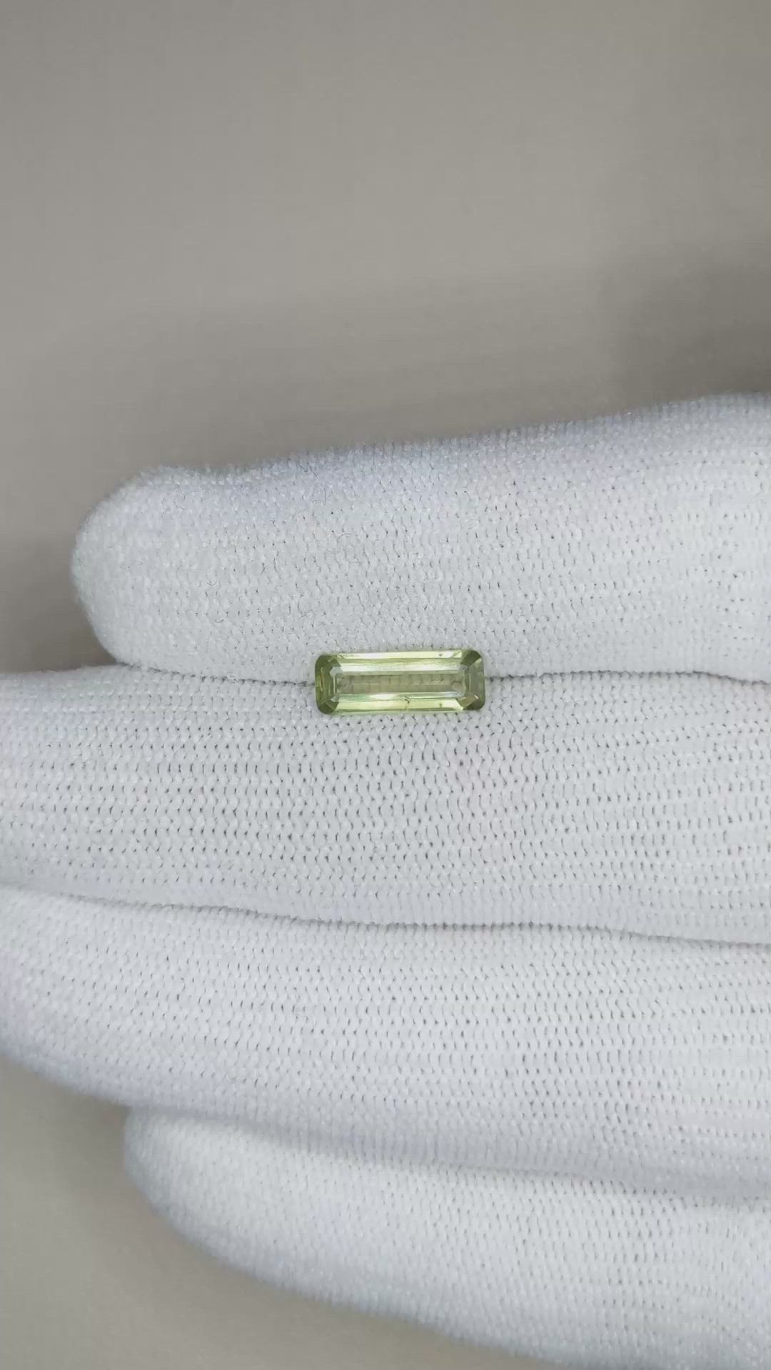 1.46 Ct. Green Sapphire from Madagascar Size Video