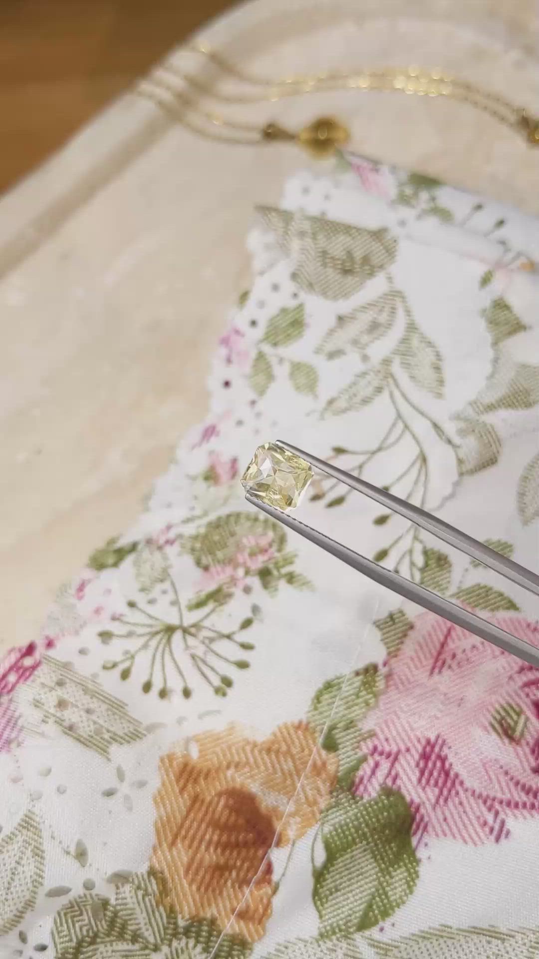 2.01 Ct. Yellow Sapphire from Madagascar Size Video