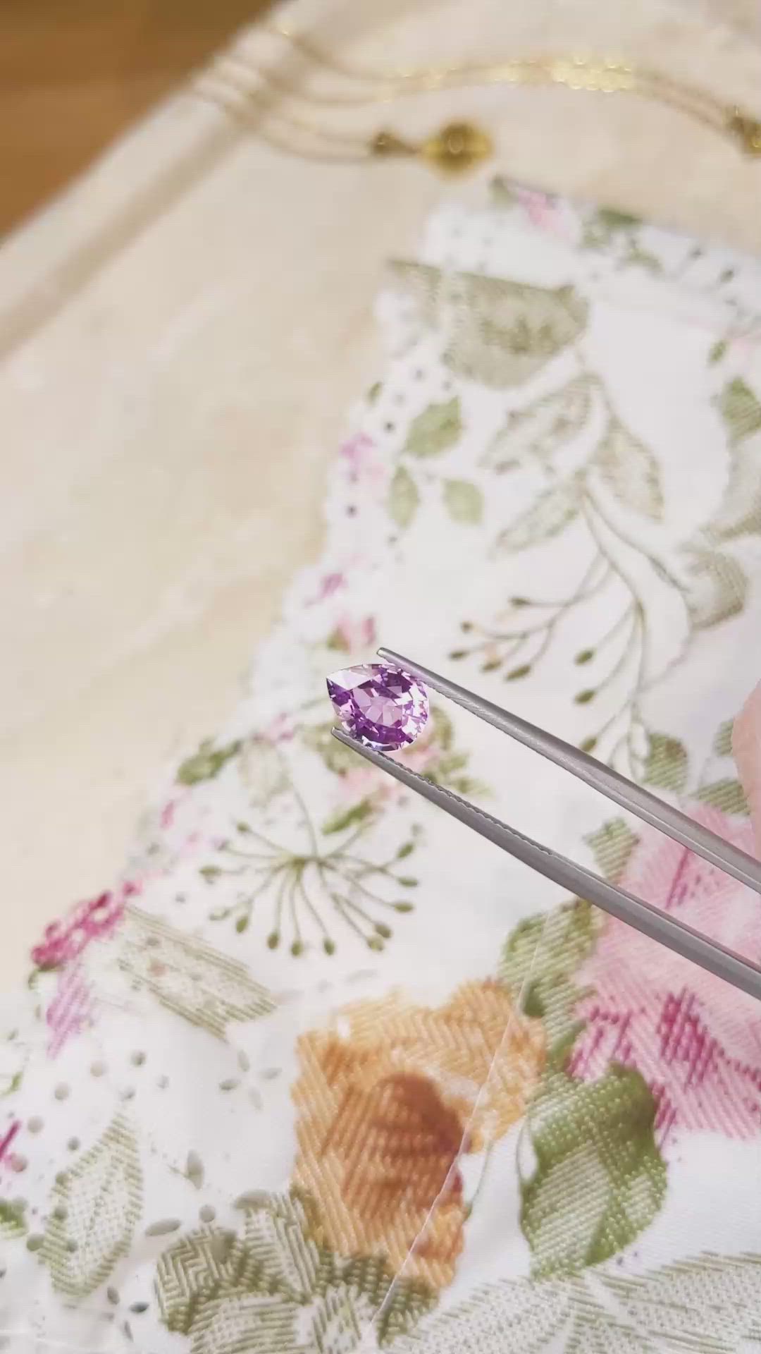 2.18 Ct. Pink Sapphire from Madagascar Size Video