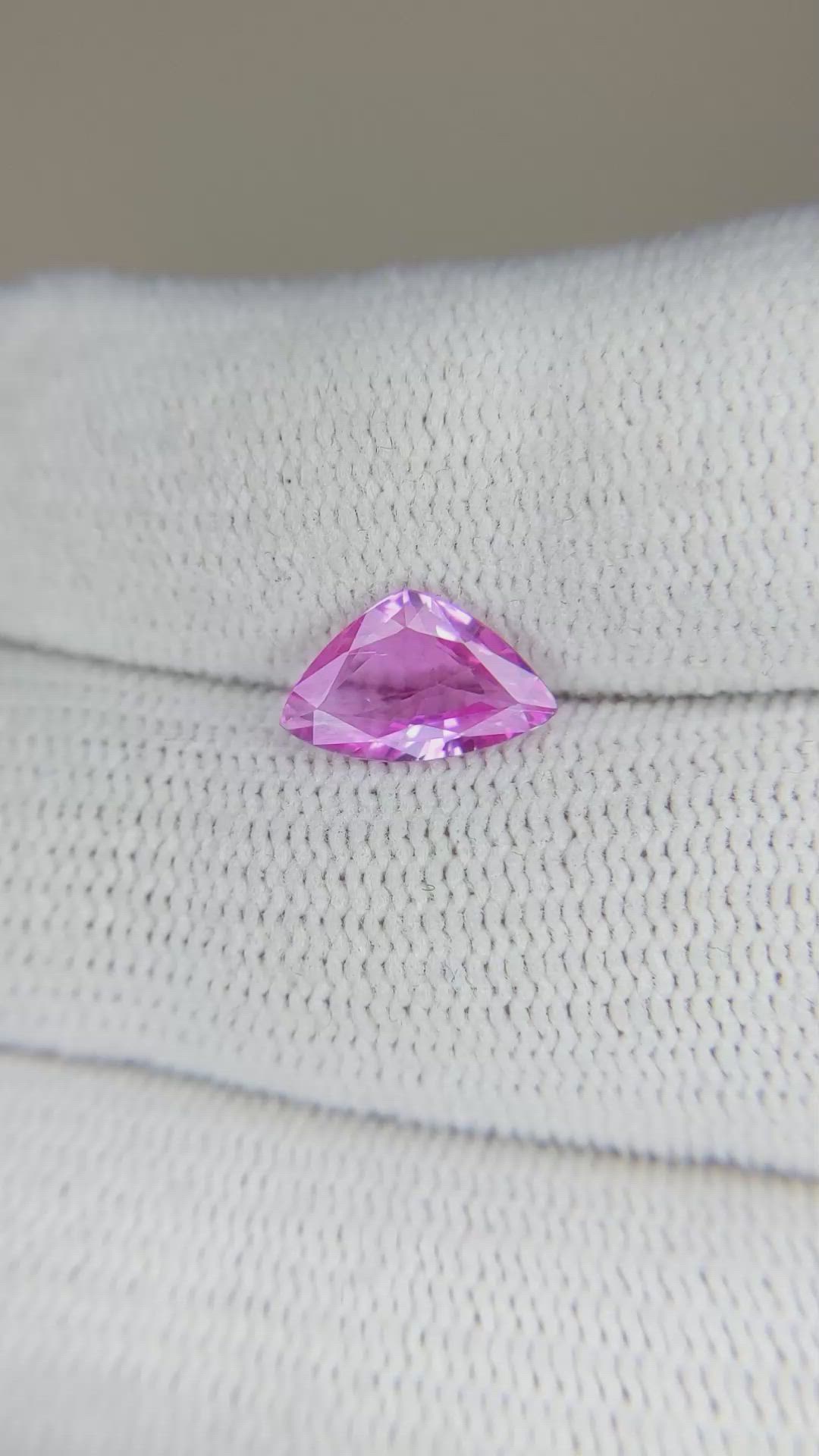 1.25 Ct. Pink Sapphire from Madagascar Size Video