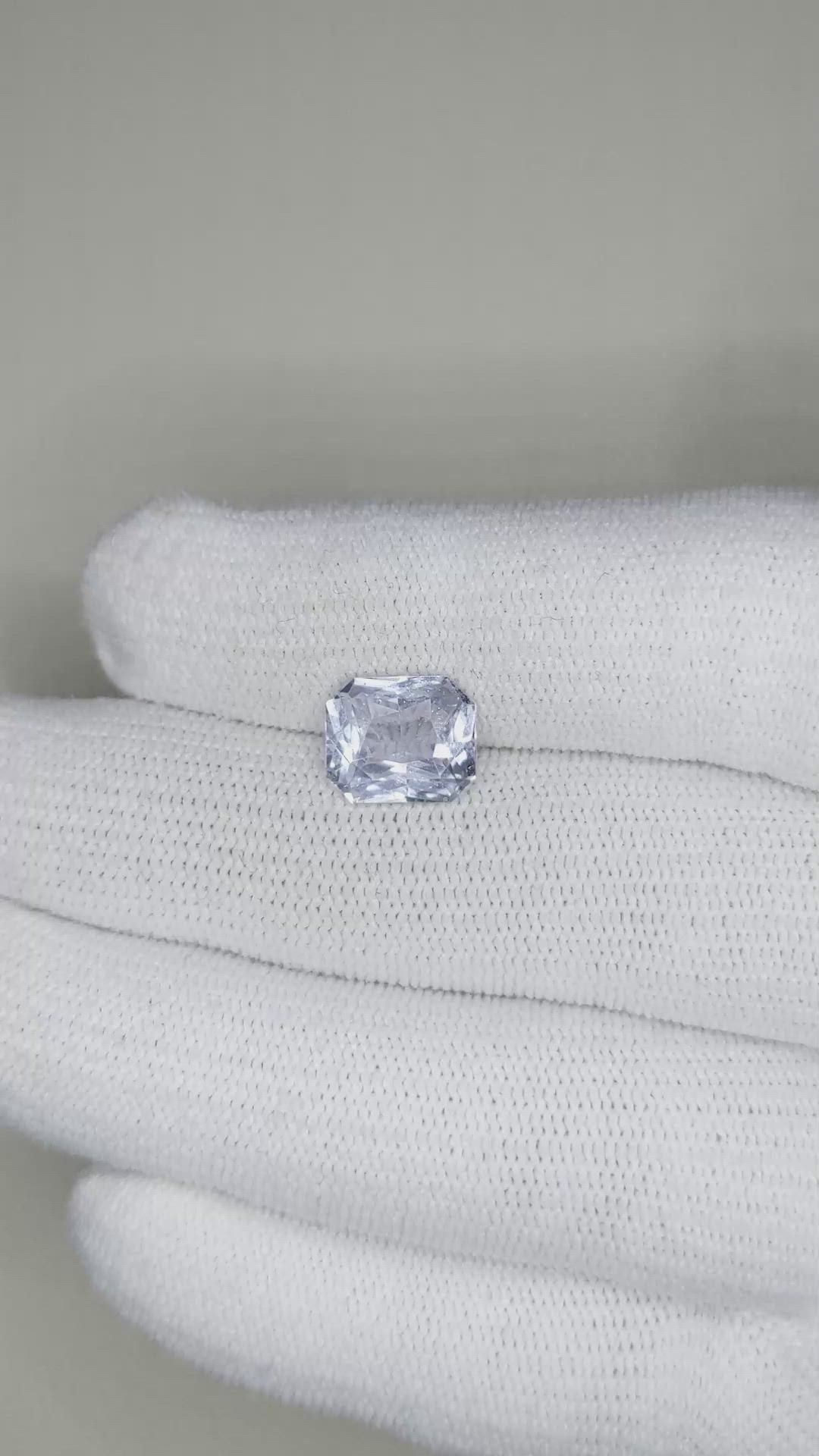 3.56 Ct. Blue Sapphire from Madagascar Size Video