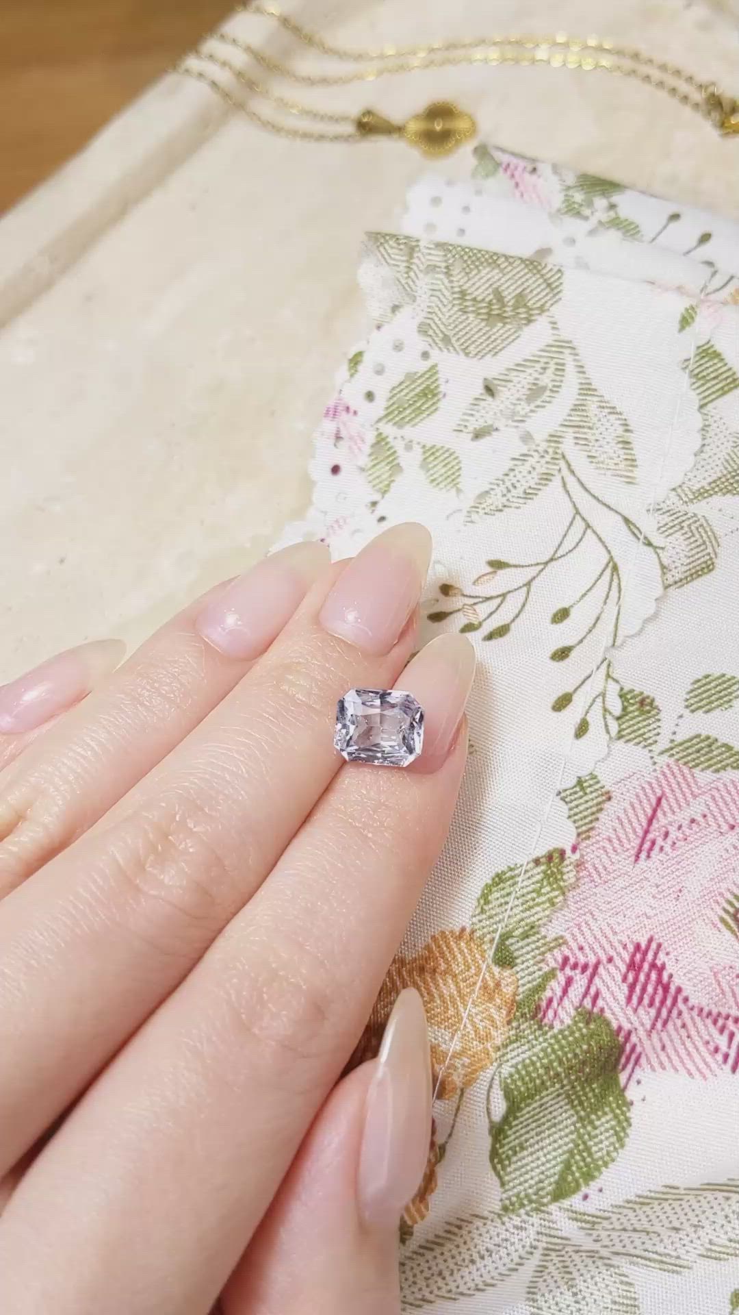 3.56 Ct. Blue Sapphire from Madagascar Size Video