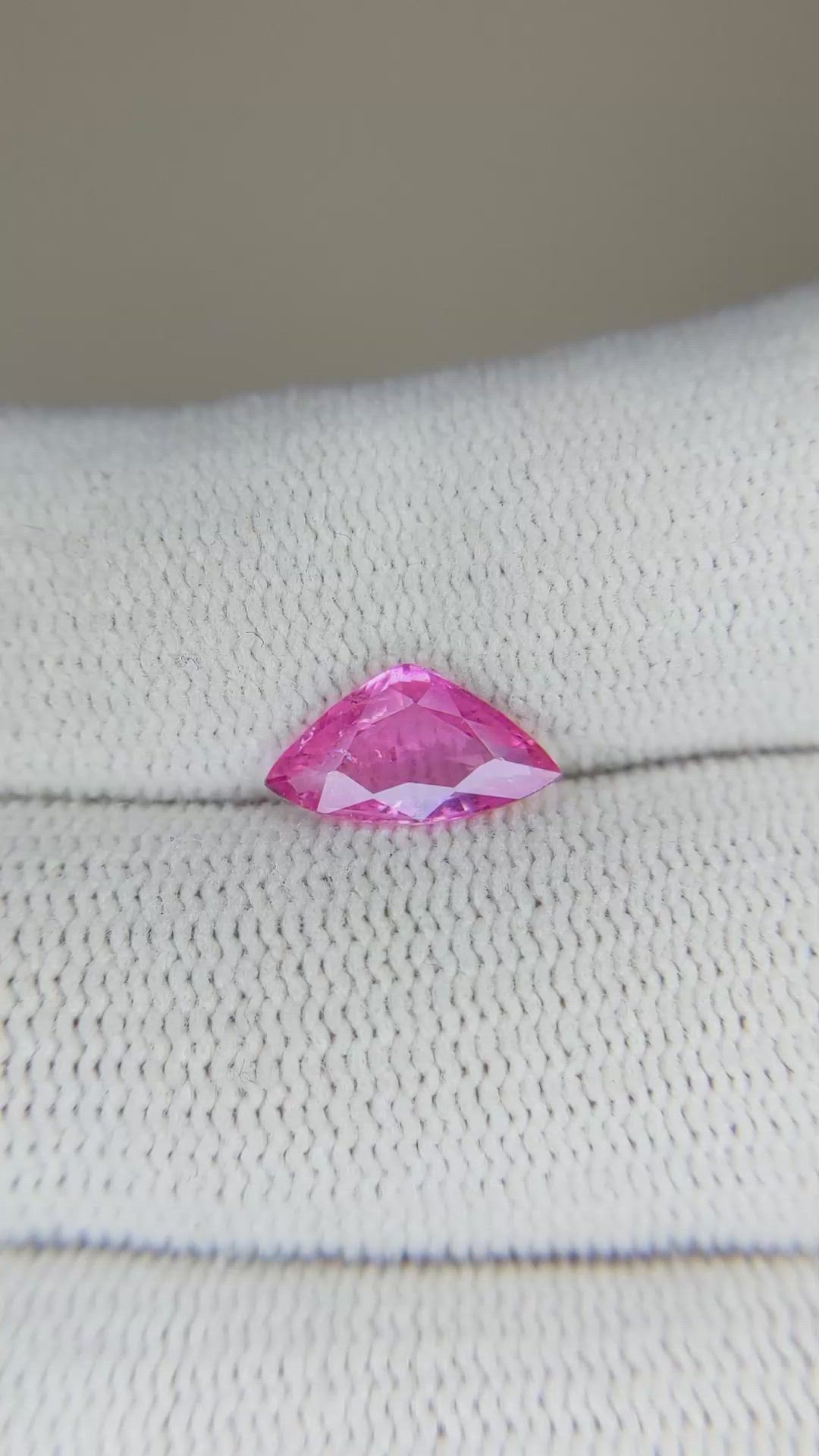 1.50 Ct. Pink Sapphire from Madagascar Size Video