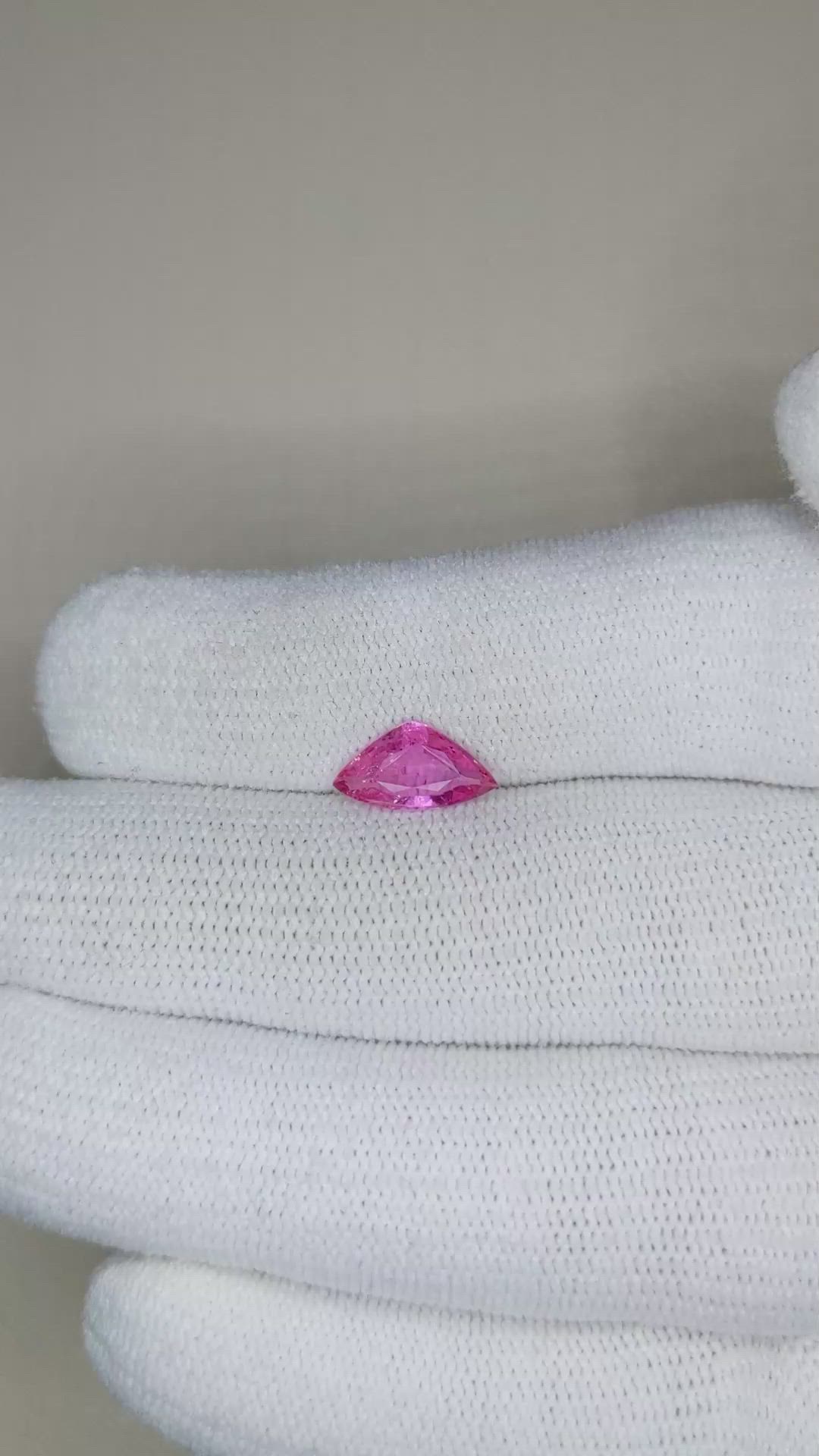1.50 Ct. Pink Sapphire from Madagascar Size Video
