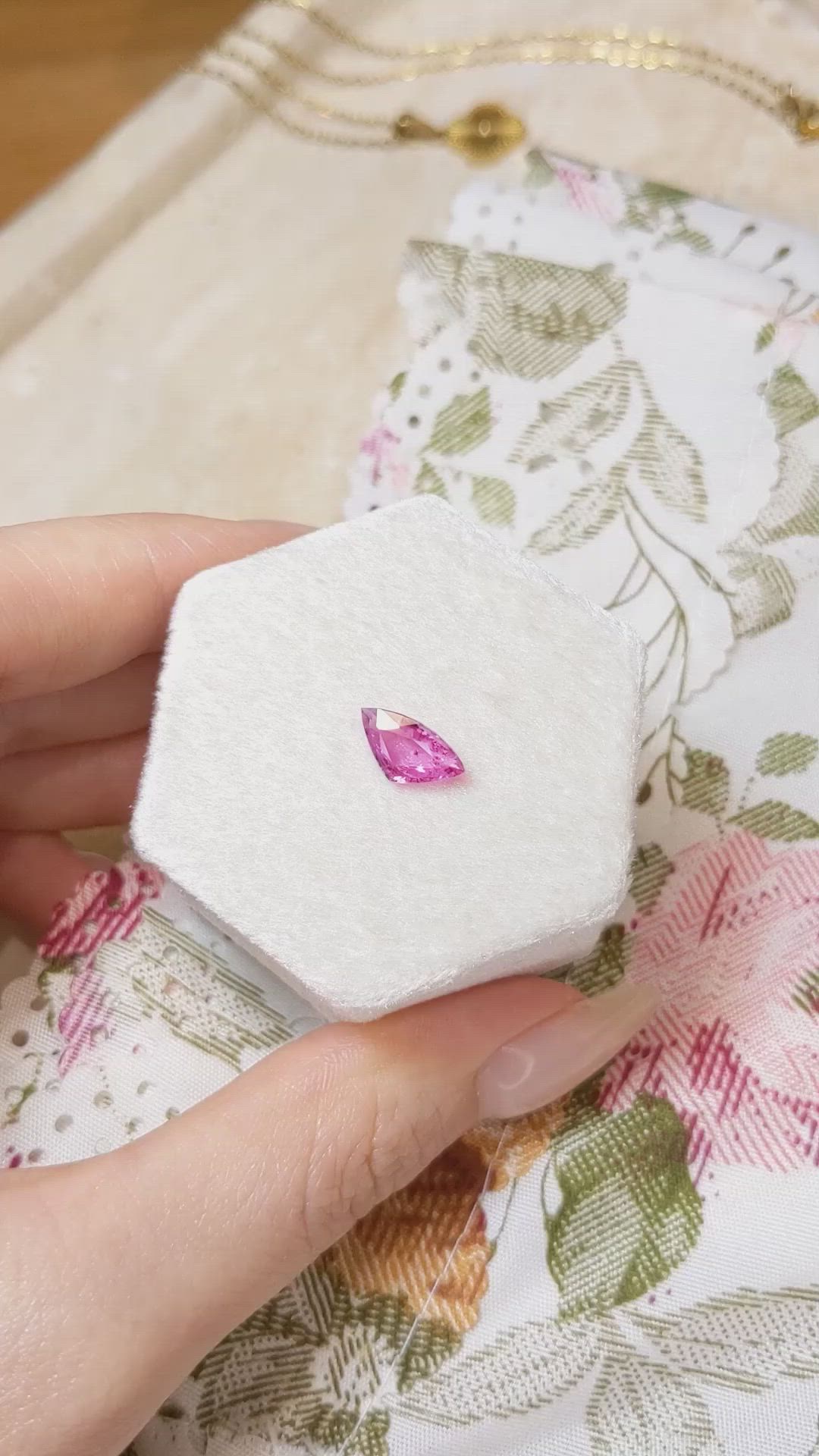 1.50 Ct. Pink Sapphire from Madagascar Size Video