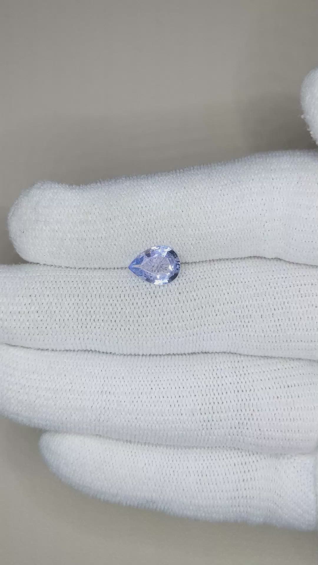 1.56 Ct. Blue Sapphire from Madagascar Size Video