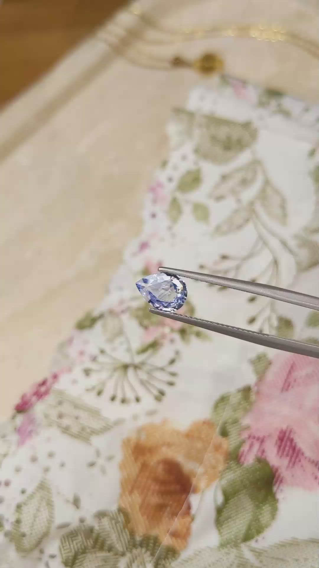 1.56 Ct. Blue Sapphire from Madagascar Size Video