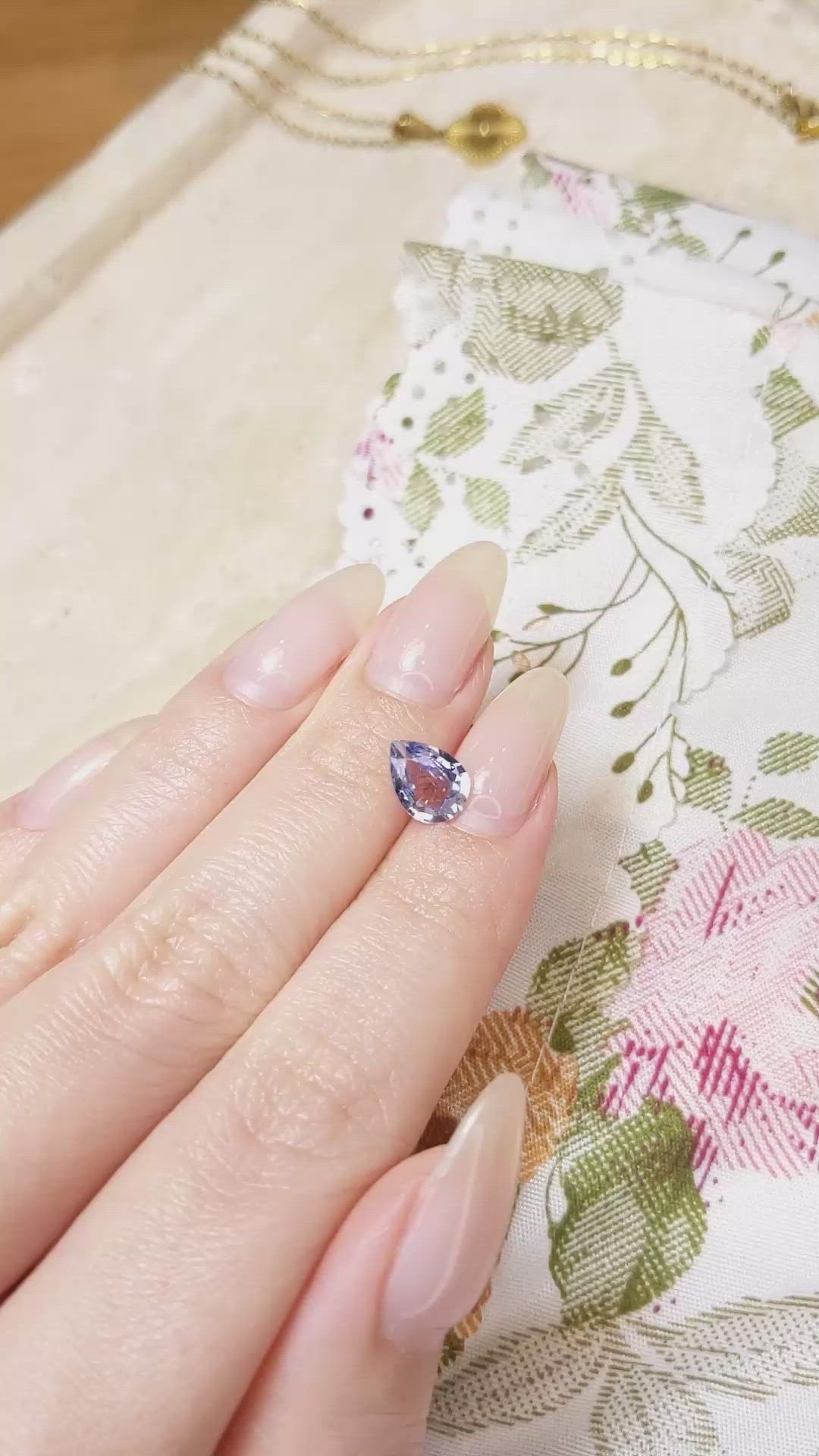 1.56 Ct. Blue Sapphire from Madagascar Size Video