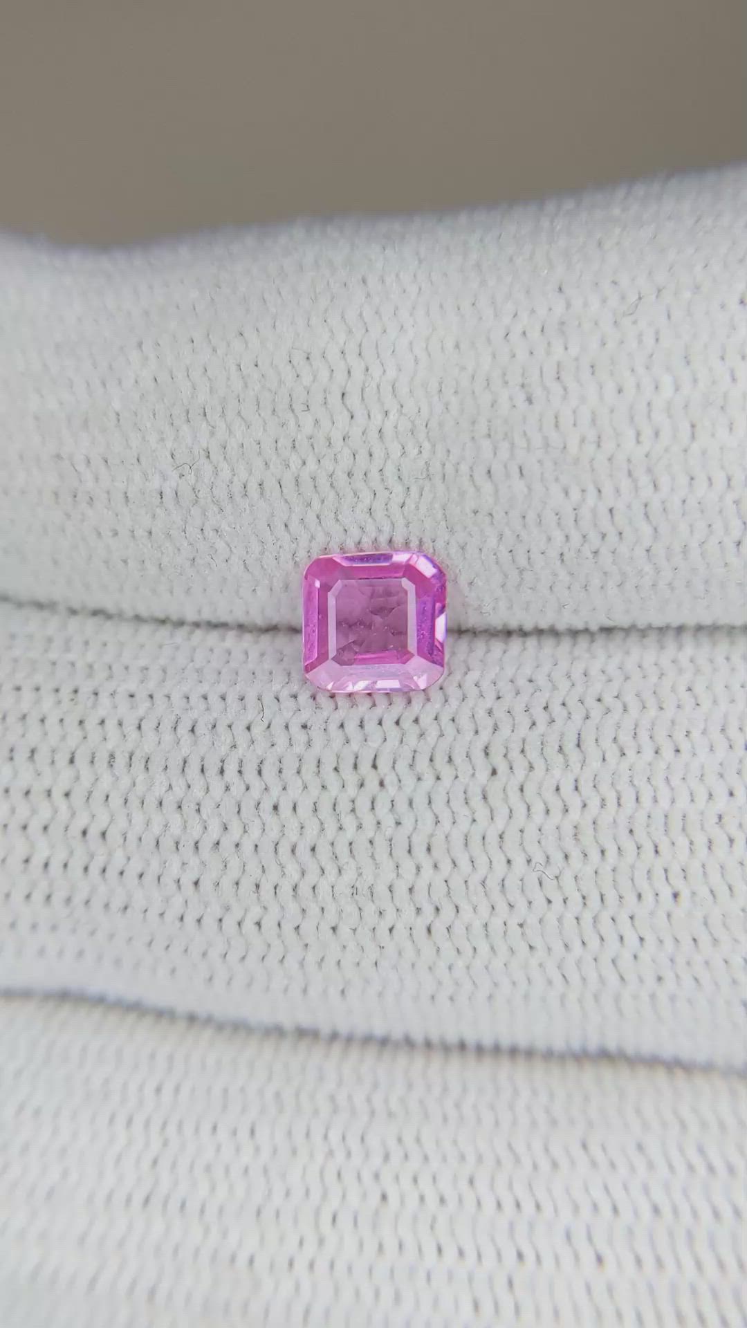 0.86 Ct. Pink Sapphire from Madagascar Size Video