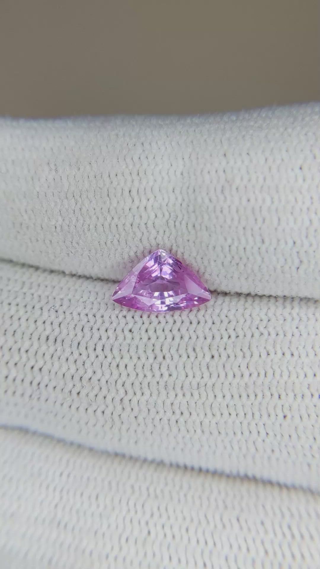 1.23 Ct. Purplish Pink Sapphire from Madagascar Size Video