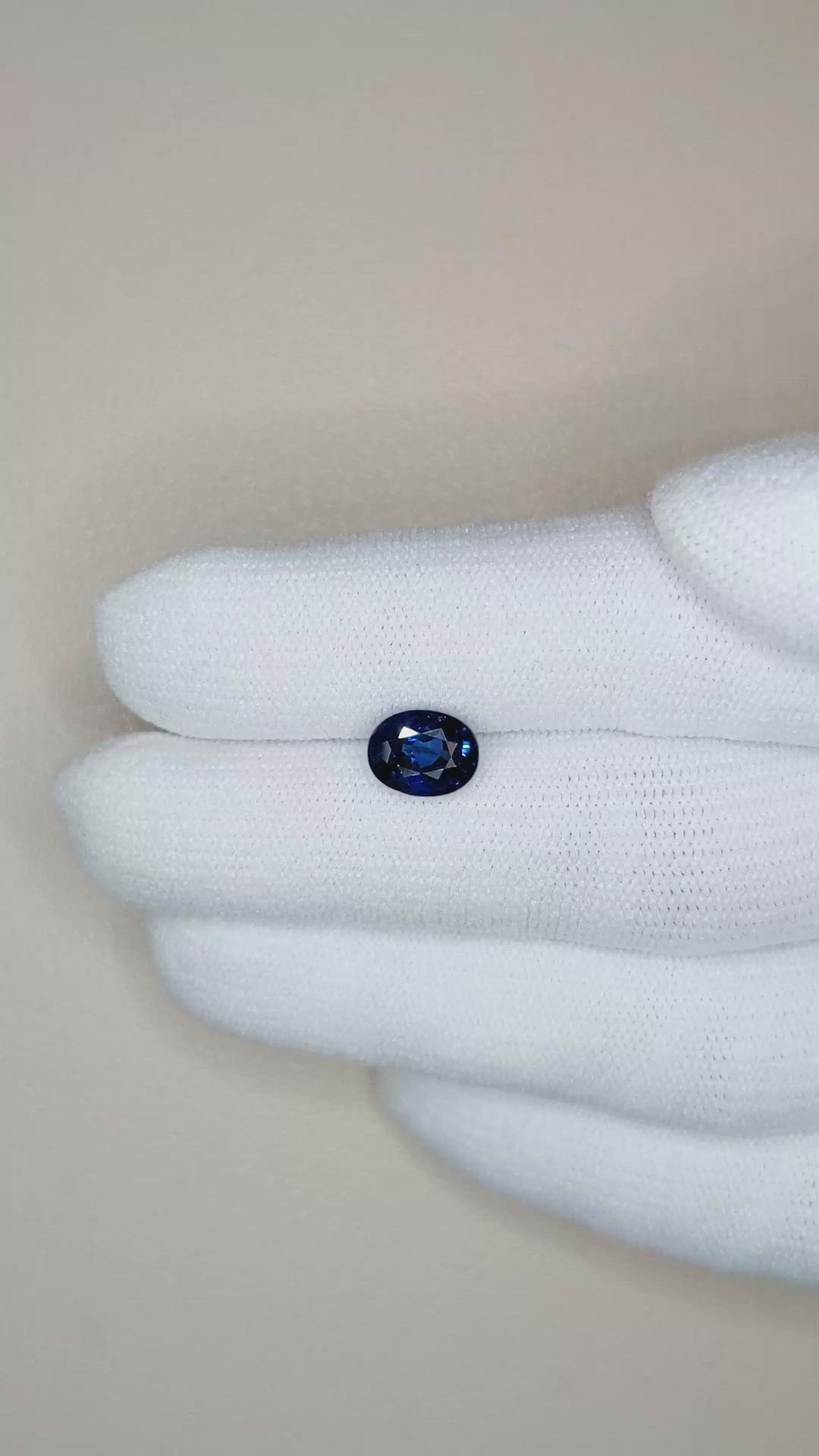 2.05 Ct. Blue Sapphire from Ceylon (Sri Lanka) Size Video