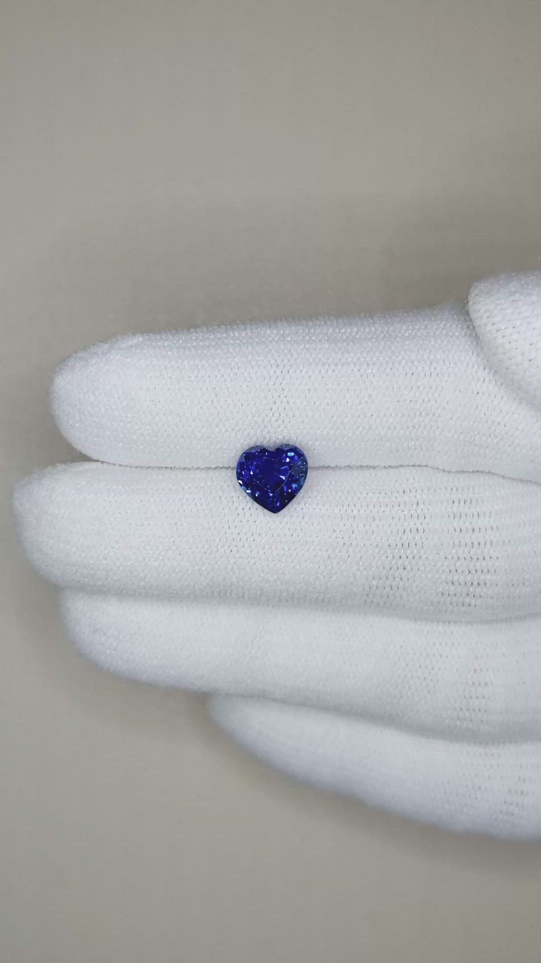 2.08 Ct. Blue Sapphire from Ceylon (Sri Lanka) Size Video