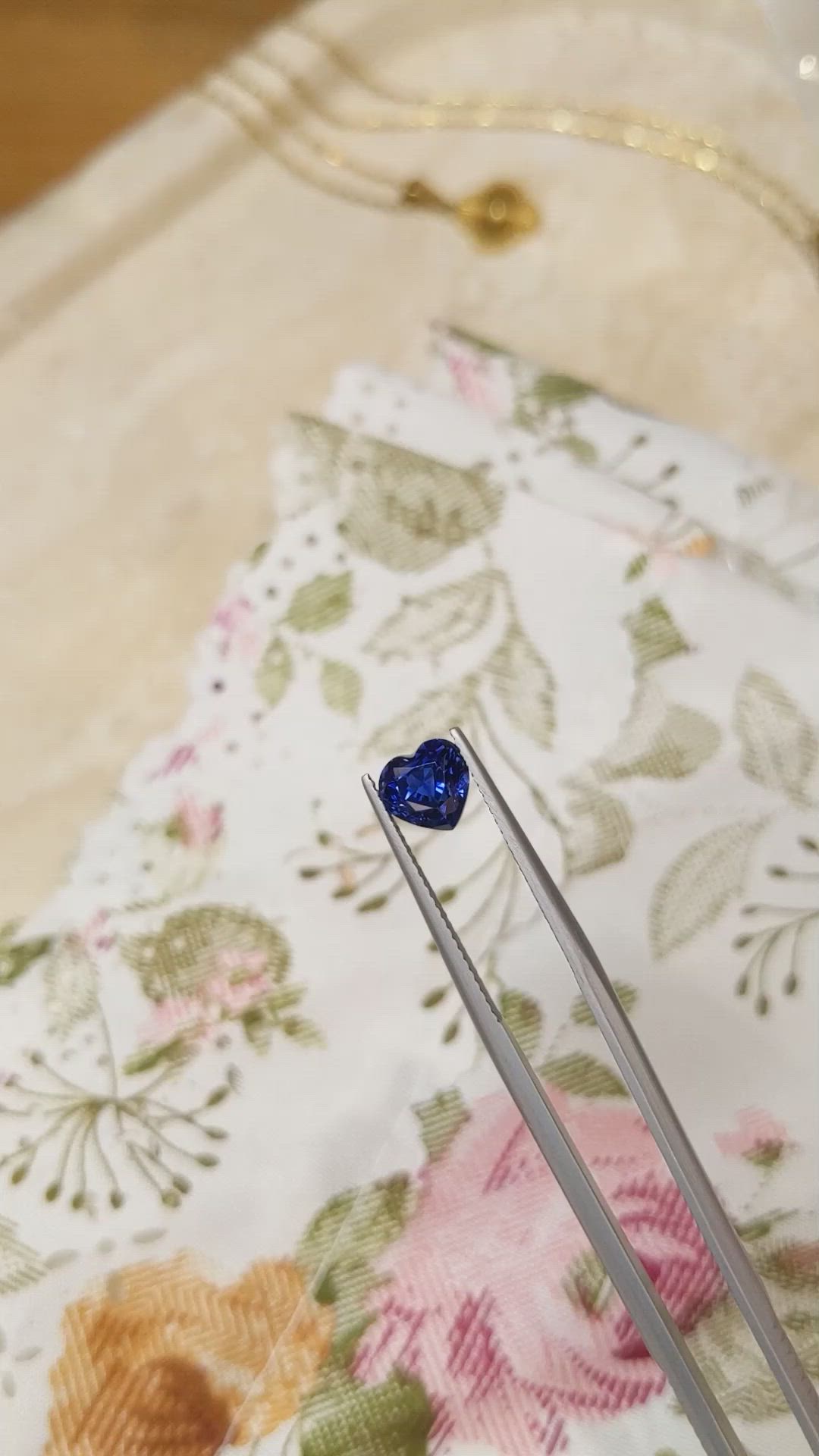 2.08 Ct. Blue Sapphire from Ceylon (Sri Lanka) Size Video