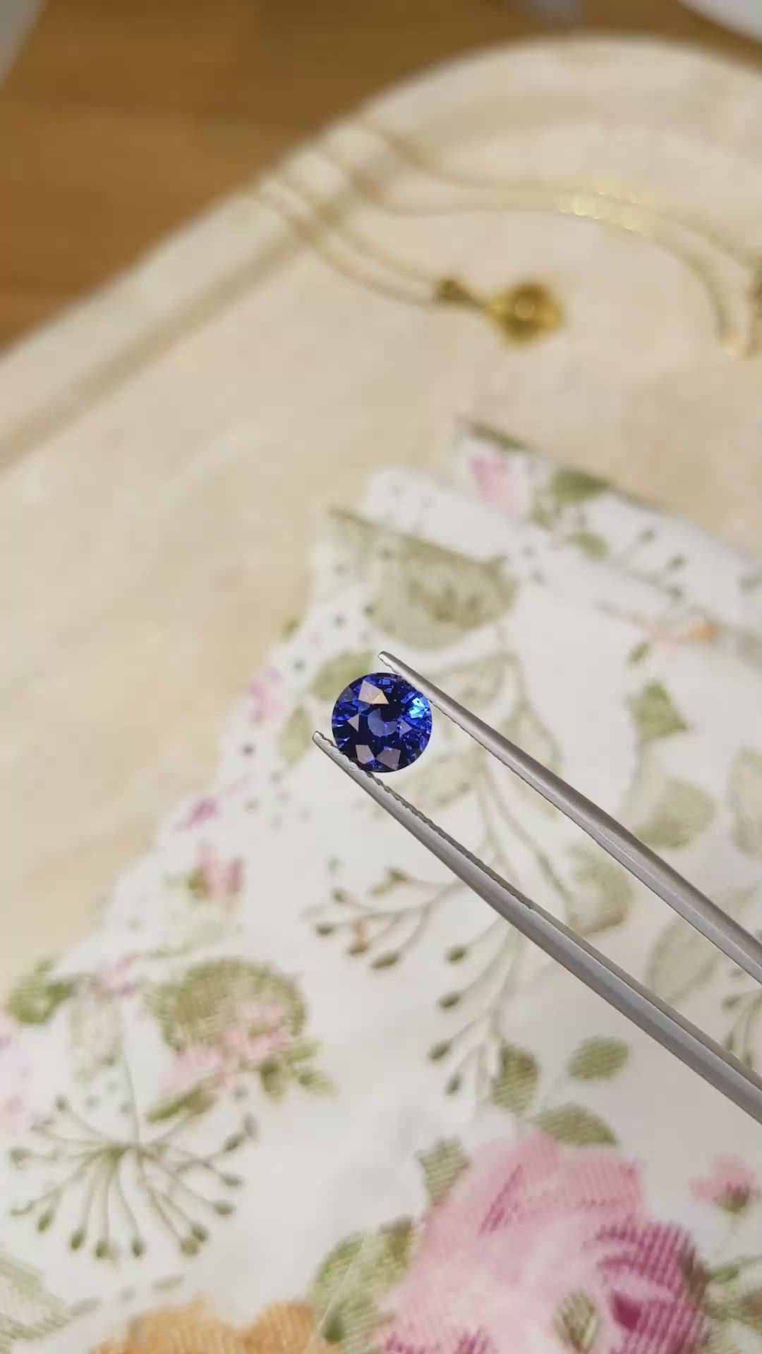 1.95 Ct. Blue Sapphire from Ceylon (Sri Lanka) Size Video