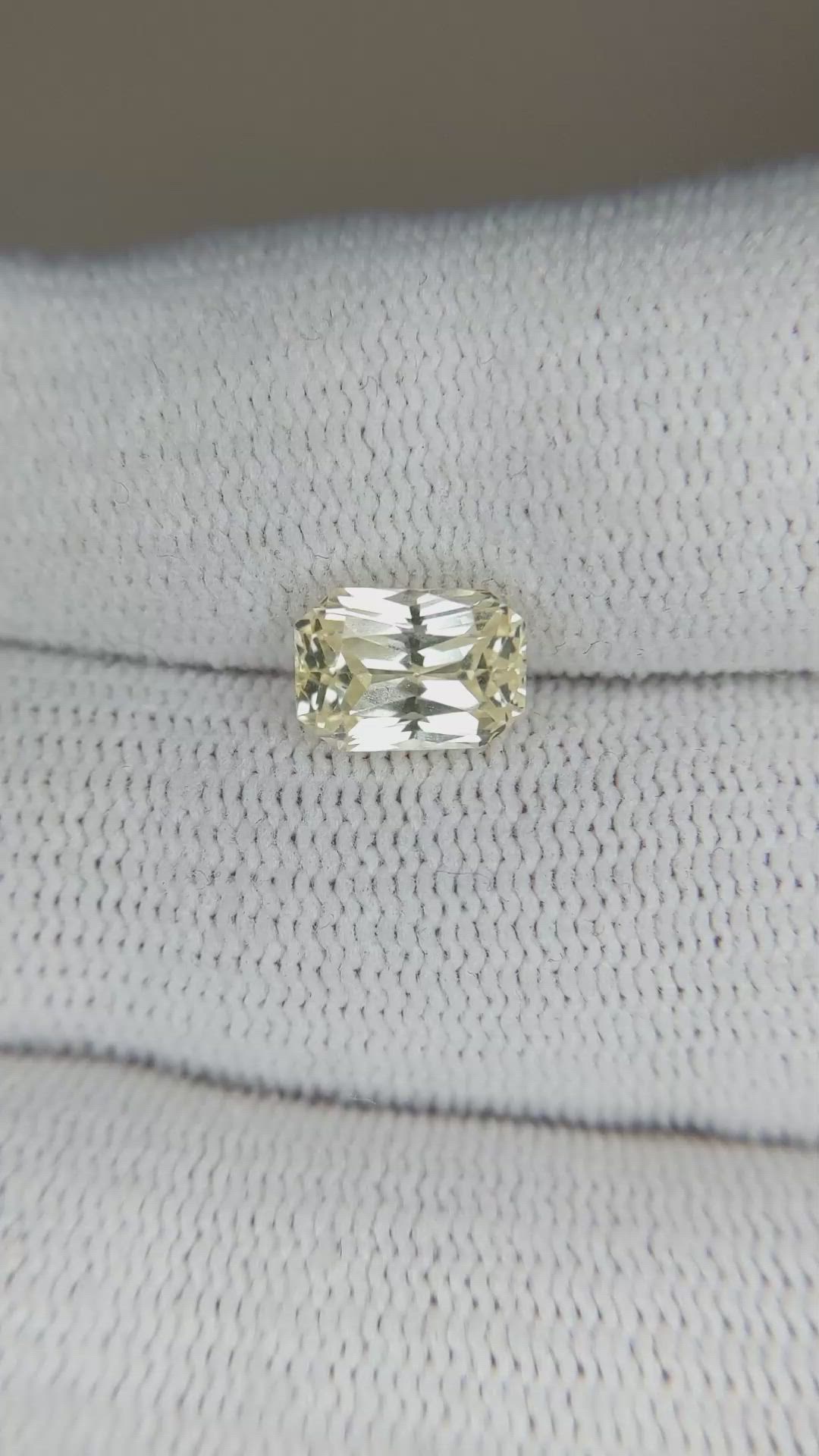 2.64 Ct. Yellow Sapphire from Ceylon (Sri Lanka) Size Video