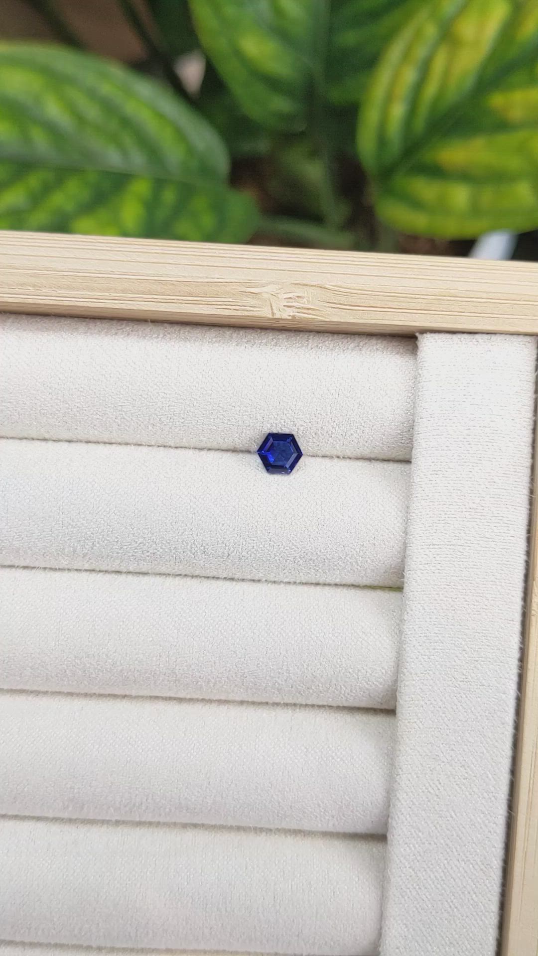 0.80 Ct. Blue Sapphire from Ceylon (Sri Lanka) Size Video