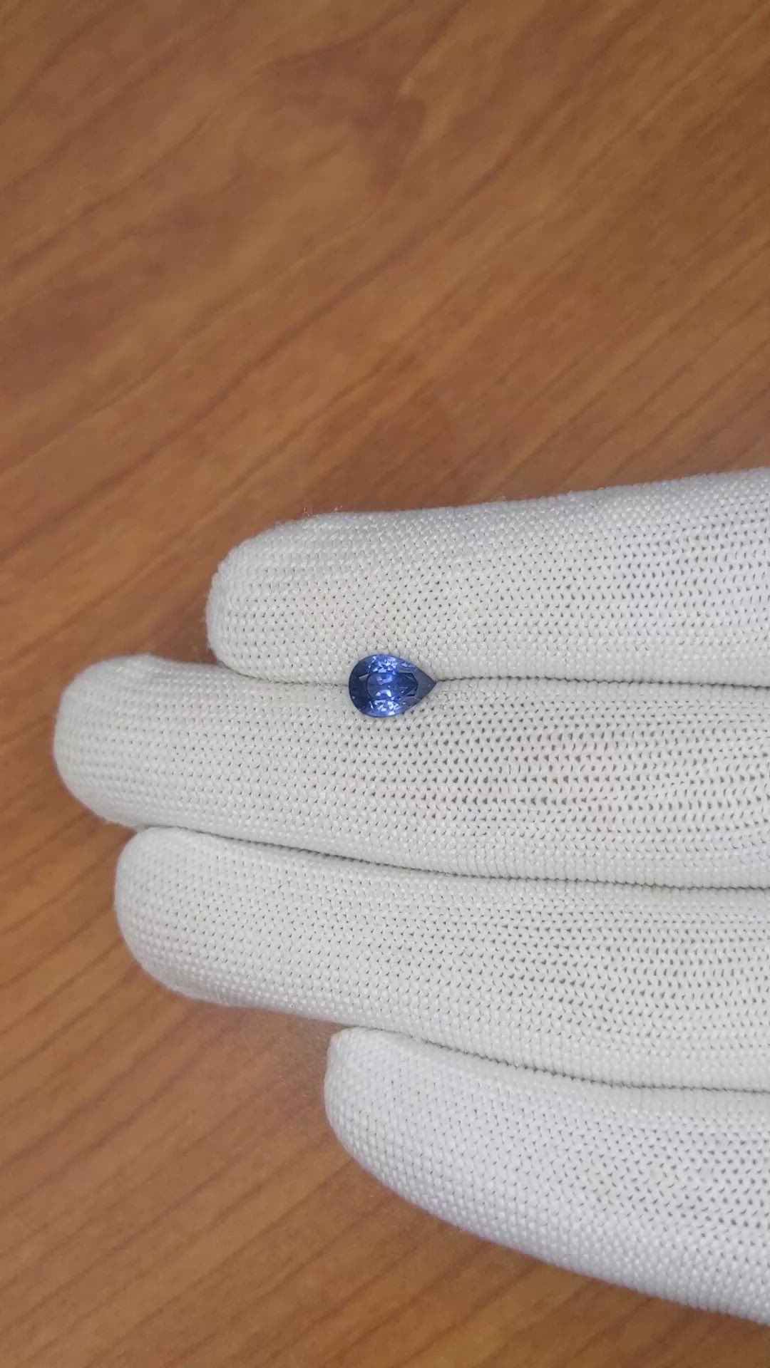 1.54 Ct. Blue Sapphire from Ceylon (Sri Lanka) Size Video