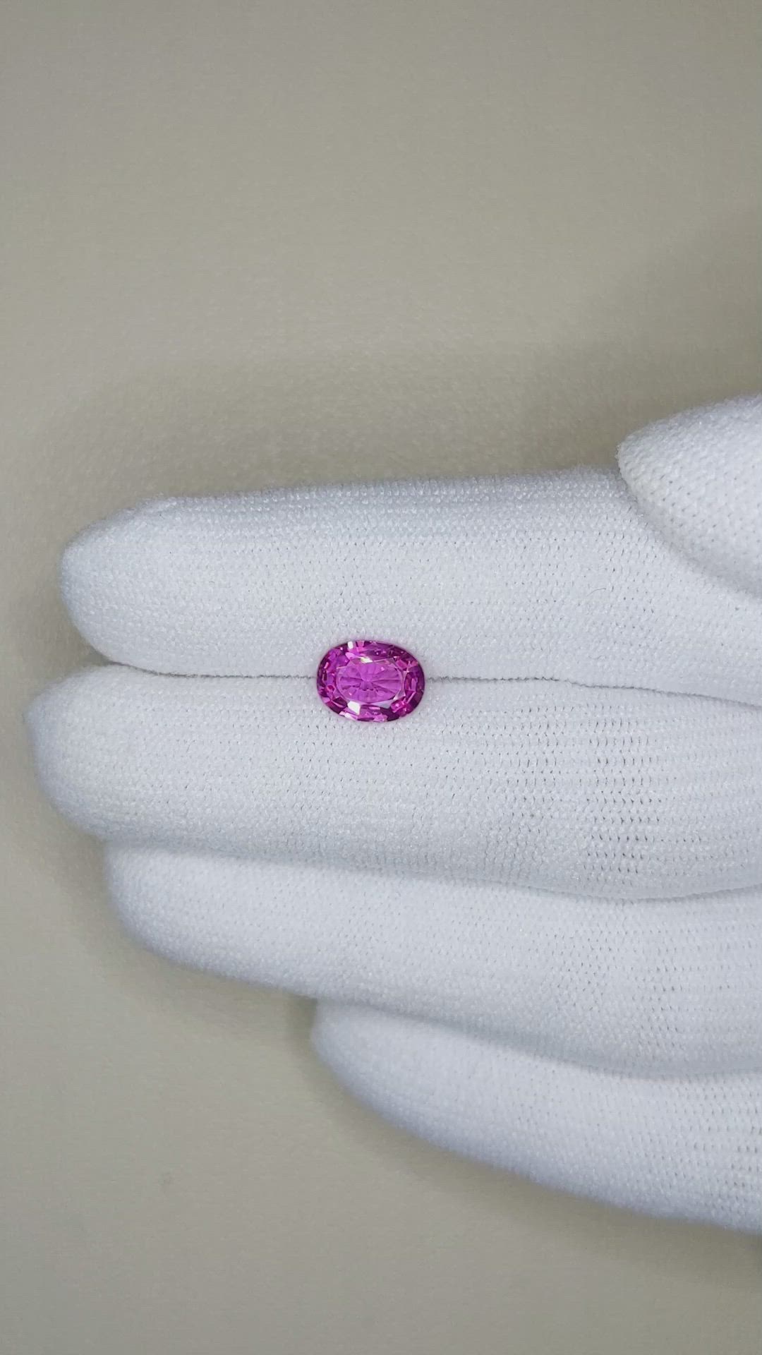 1.55 Ct. Pink Sapphire from Ceylon (Sri Lanka) Size Video