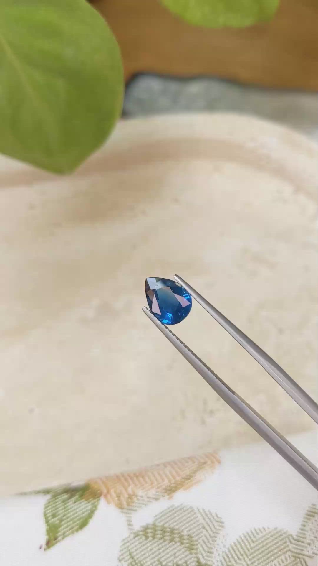 1.92 Ct. Blue Sapphire from Ceylon (Sri Lanka) Size Video