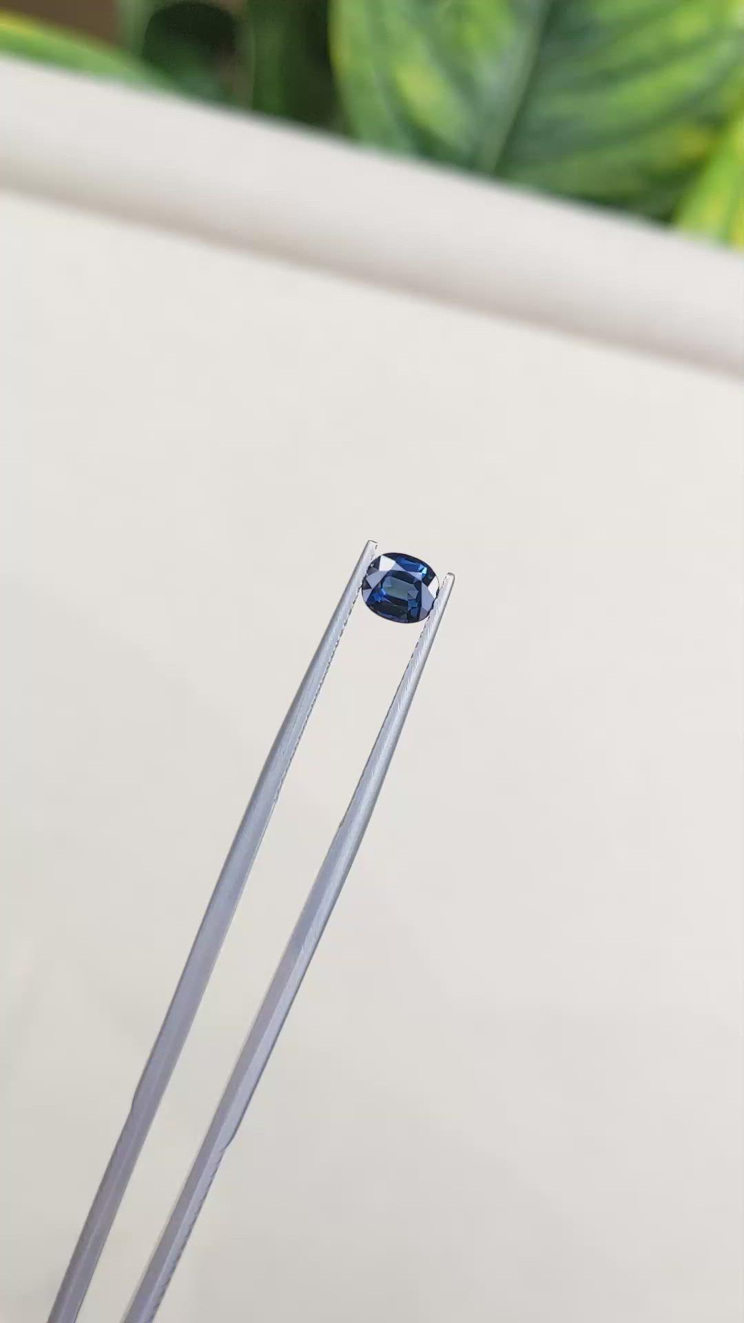 0.91 Ct. Greenish Blue Sapphire from Ceylon (Sri Lanka) Size Video