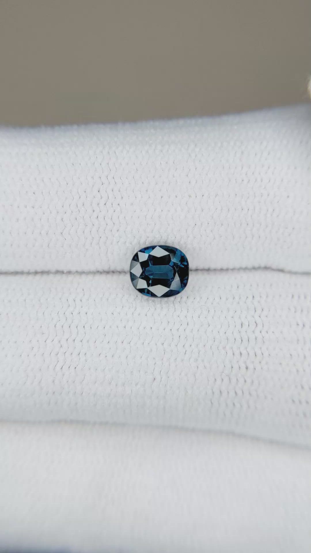 0.91 Ct. Greenish Blue Sapphire from Ceylon (Sri Lanka) Size Video