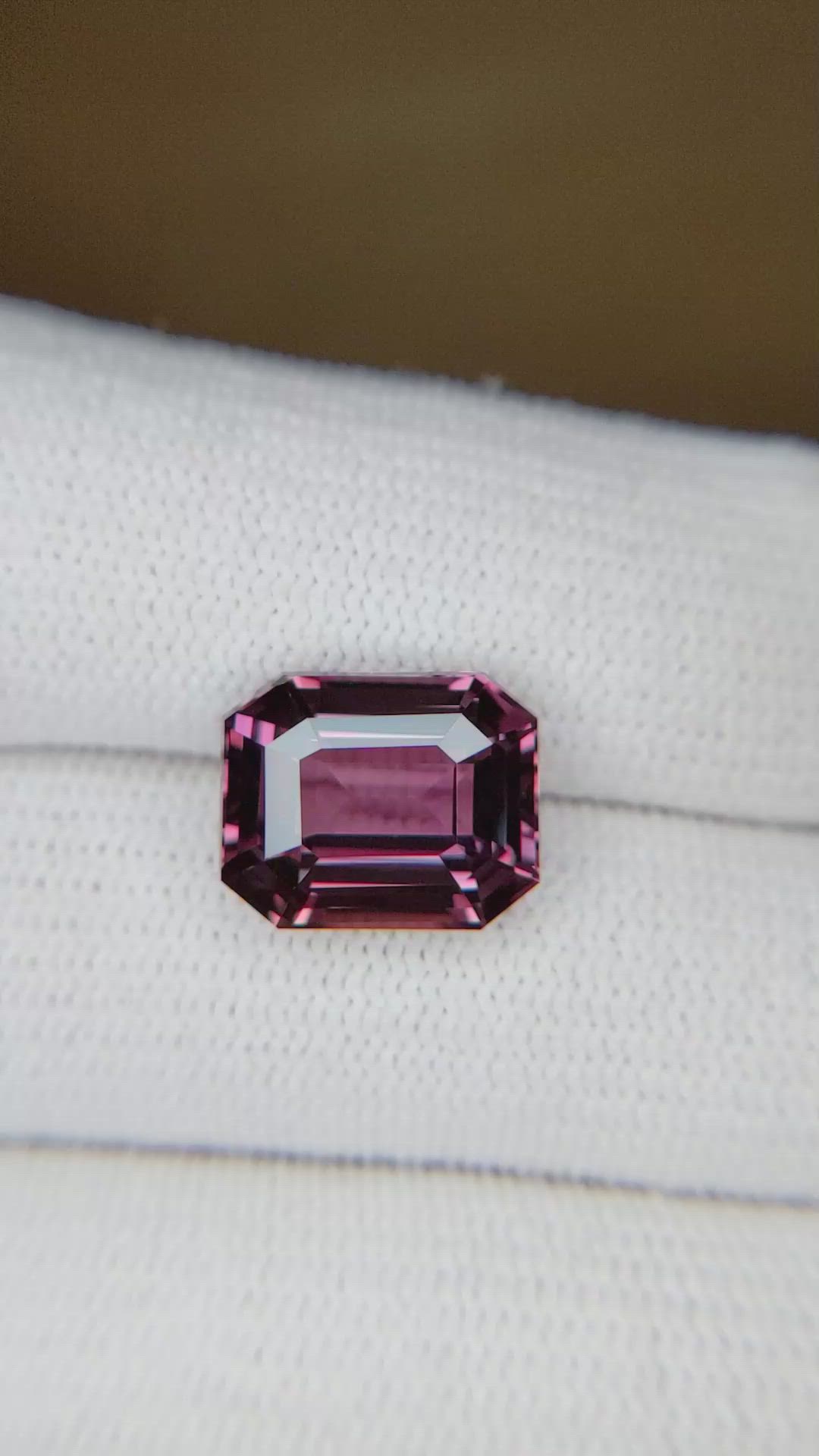 7.18 Ct. Reddish Pink Sapphire from East Africa Size Video