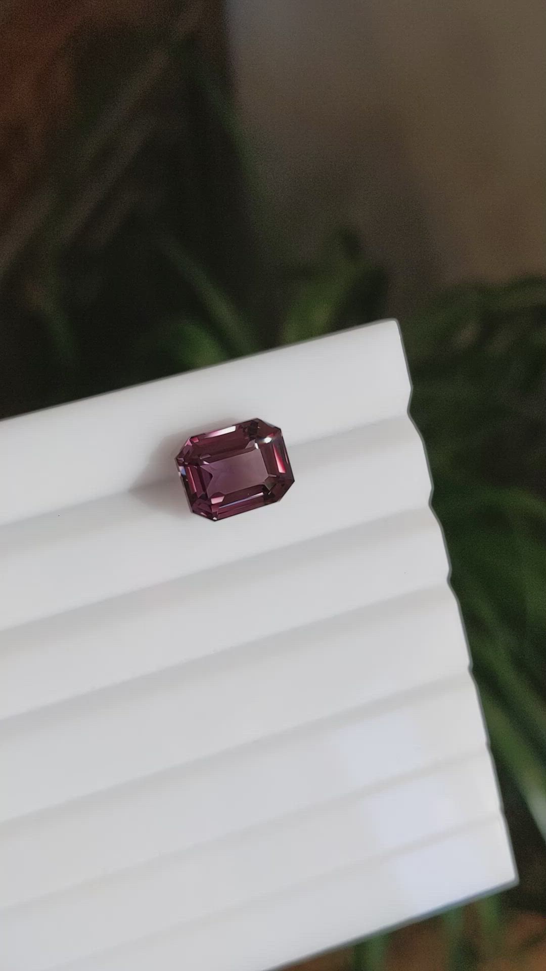 7.18 Ct. Reddish Pink Sapphire from East Africa Size Video