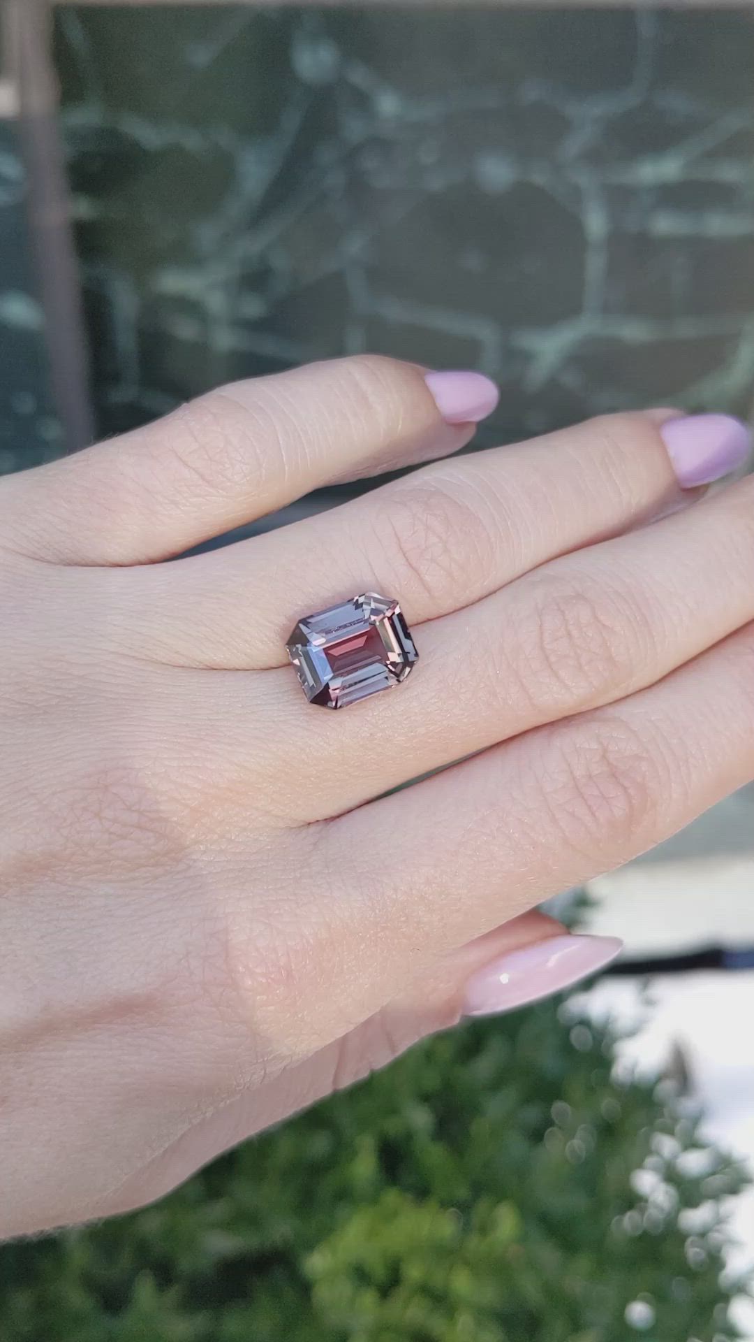 7.18 Ct. Reddish Pink Sapphire from East Africa Size Video