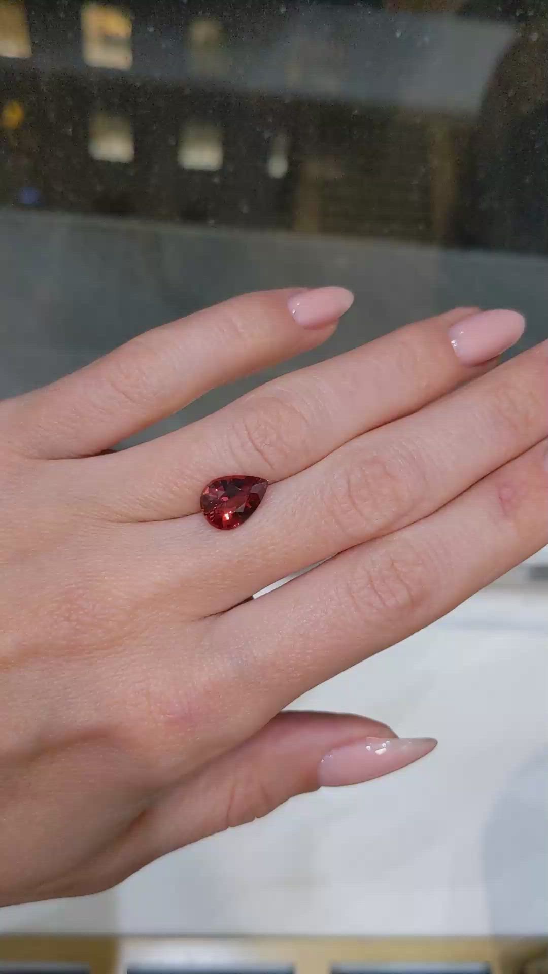 3.11 Ct. Padparadscha Sapphire from Madagascar Size Video