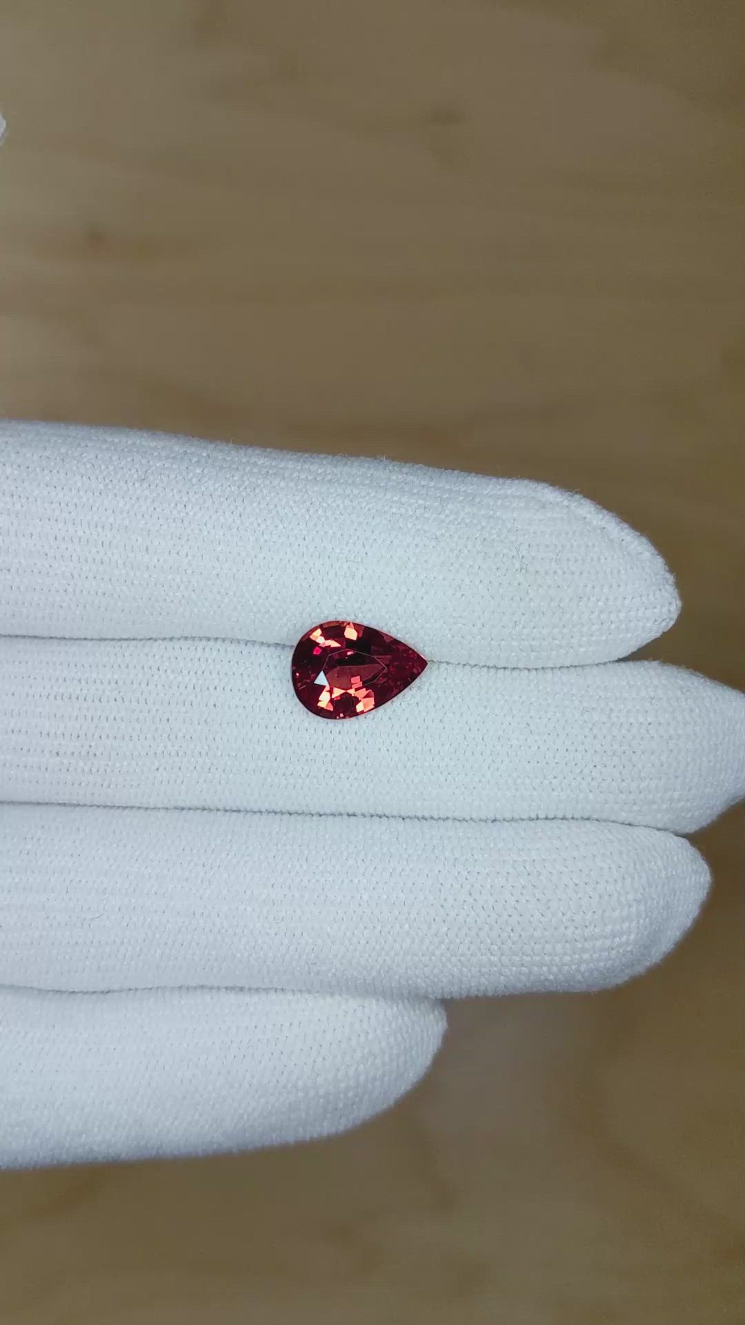 3.11 Ct. Padparadscha Sapphire from Madagascar Size Video